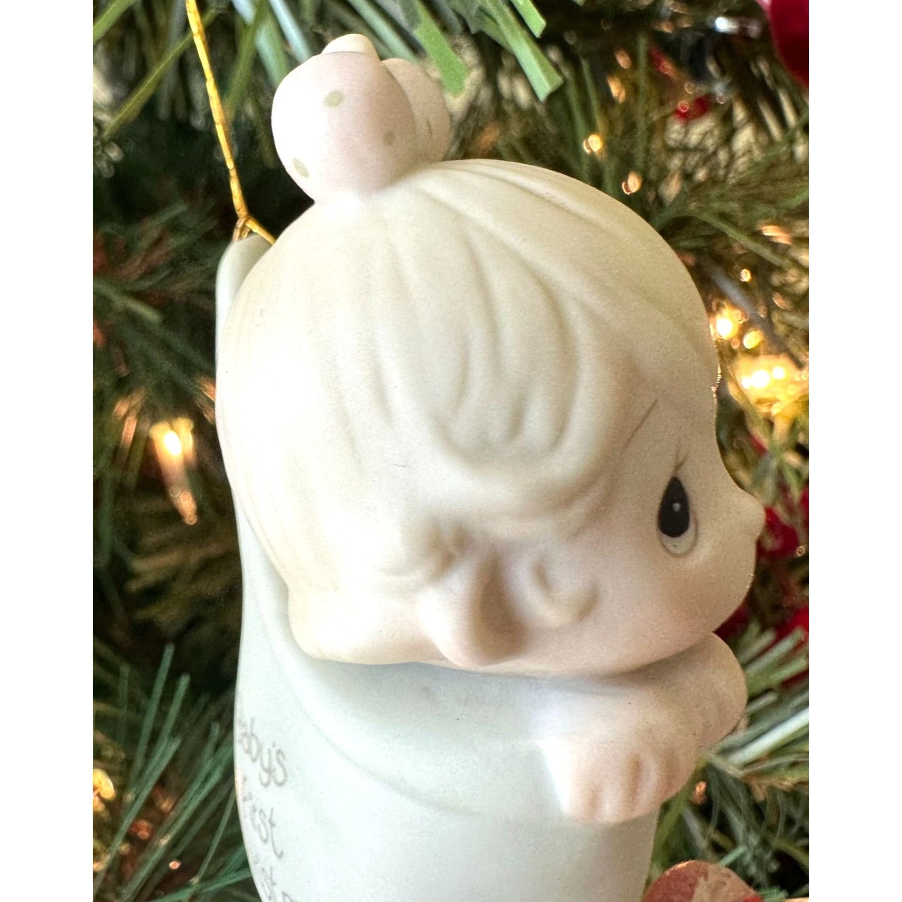 Vintage Vtg1982 Precious Moments Babys First Christmas Tree Ornament Size ONE SIZE - 6 Thumbnail