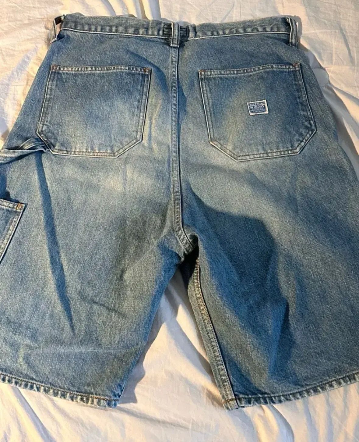 Kapital Kapital Carpenter Gemstone Studded Denim Shorts Size US 32 / EU 48 - 2 Thumbnail