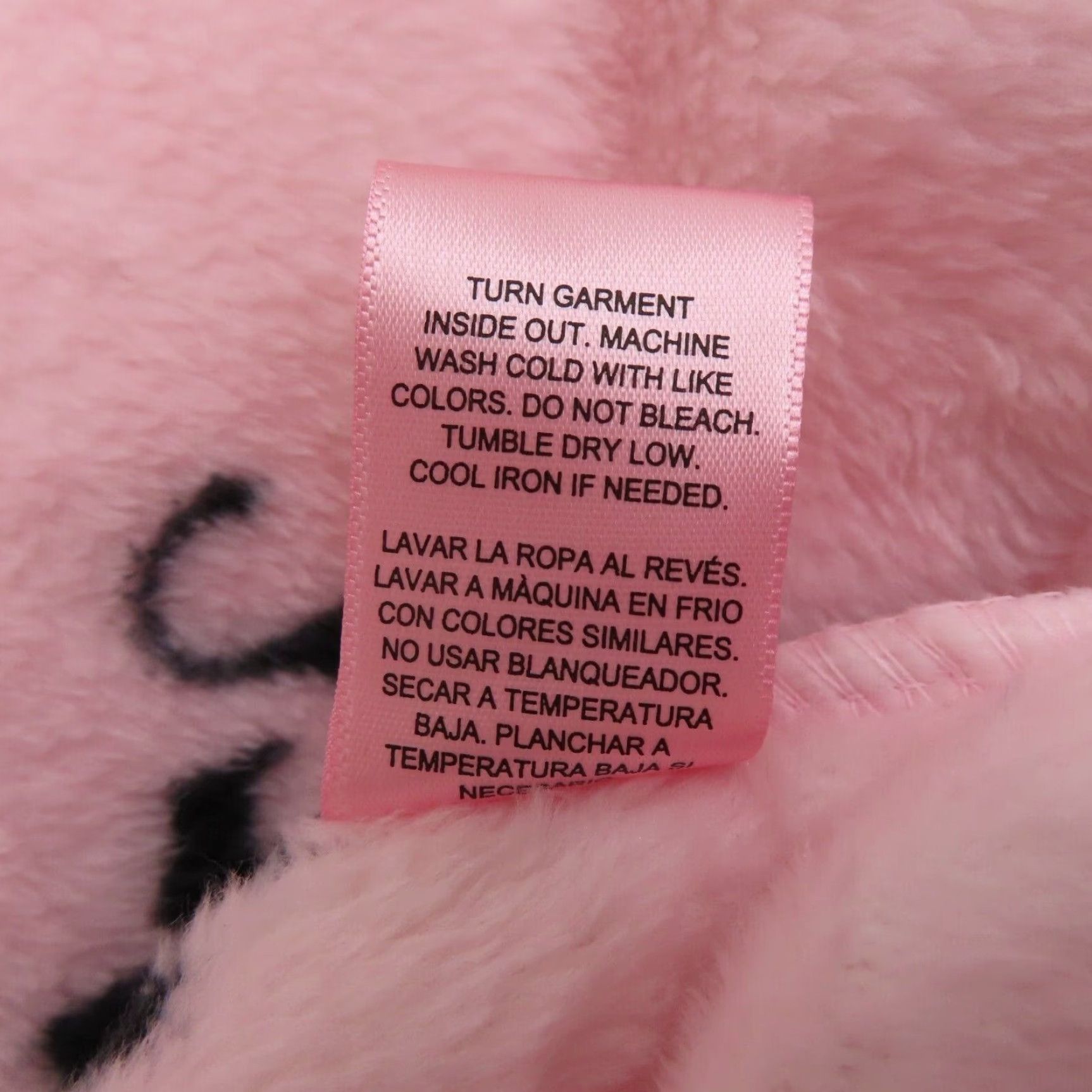 Juicy Couture Juicy Couture Women S/M Pink Black Logo Crown Hooded Knee Length Robe NEW NWT Size ONE SIZE - 7 Thumbnail