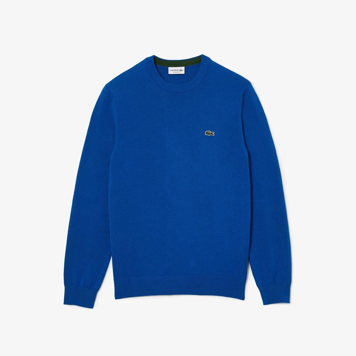 Lacoste 🐊 Lacoste Organic Cotton Crew neck Sweater Blue XXXL FR 8 Size US XXL / EU 58 / 5 - 12 Thumbnail