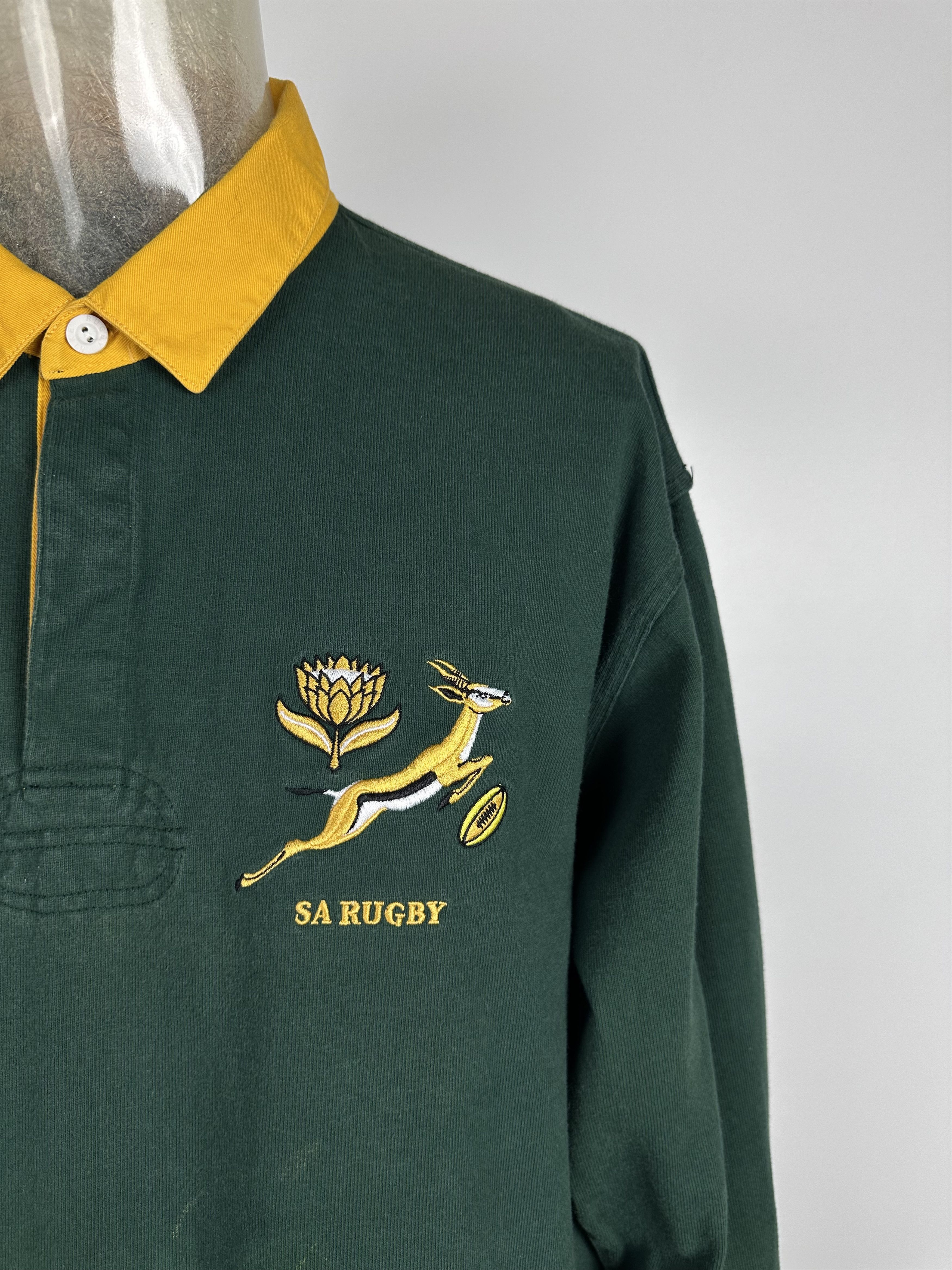 Nike South Africa 1997 1999 Rugby Nike Shirt Long Sleeve Size US XL / EU 56 / 4 - 2 Thumbnail