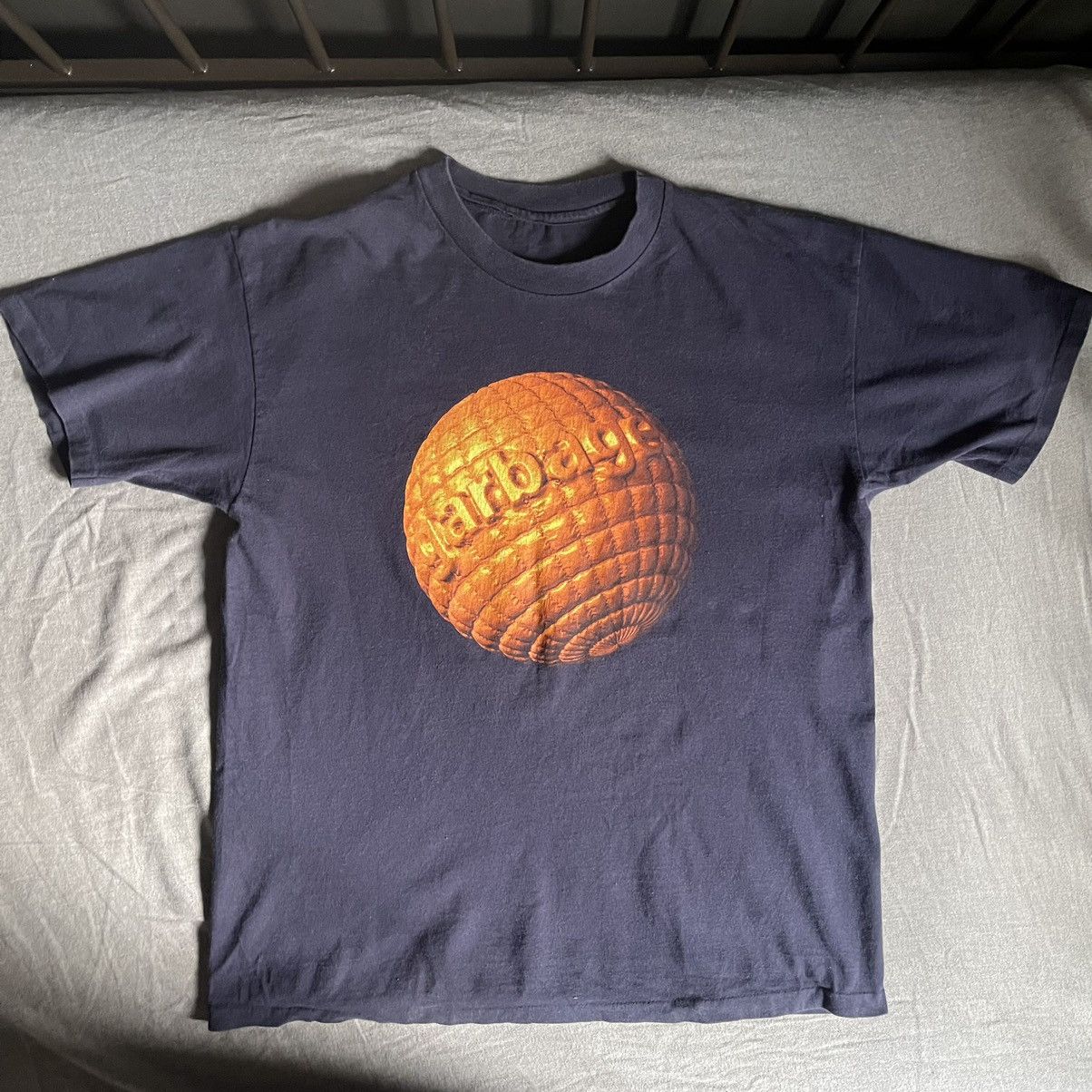 image of Band Tees Garbage in Blue, Men's (Size Large)
