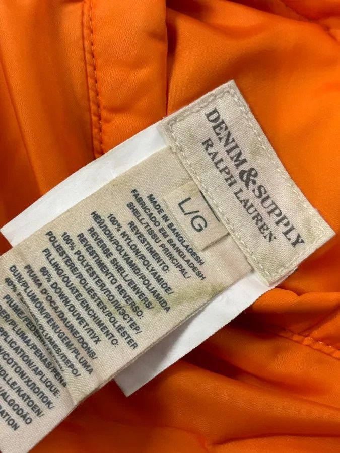Polo Ralph Lauren 2010s Ralph Lauren Denim & Supply Orange Camo Reversible Puffer Vest Size US M / EU 48-50 / 2 - 13 Thumbnail