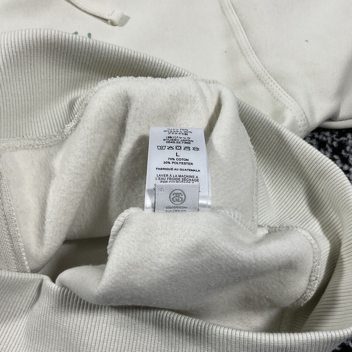 Stussy STUSSY DOLLIE ZIP HOODIE IN NATURAL - LARGE Size US L / EU 52-54 / 3 - 8 Thumbnail