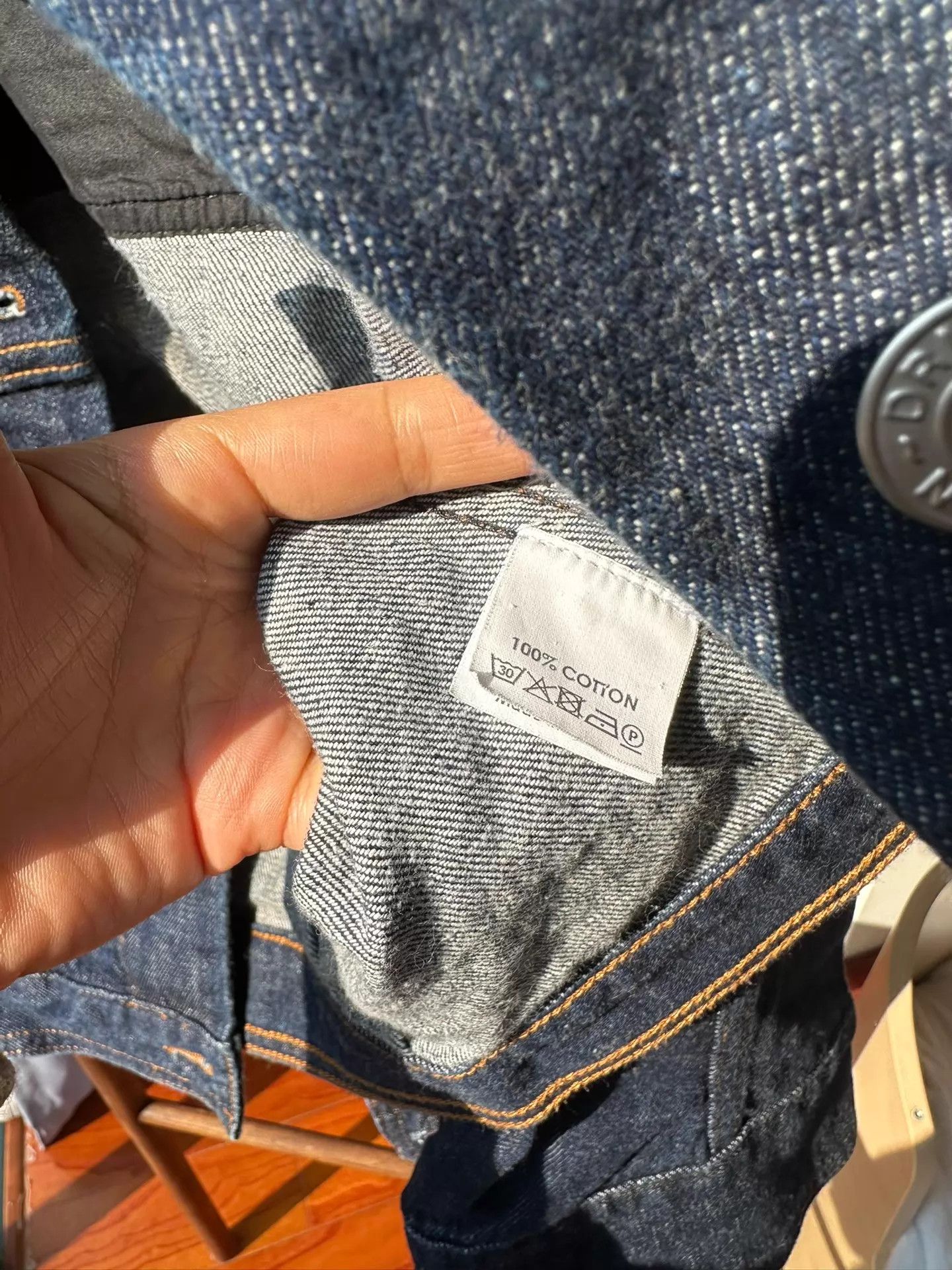Dries Van Noten DVN Denim Cropped Jacket 34 Wide Cuffs Back Cinched Size XXS / US 00 / IT 34 - 6 Thumbnail