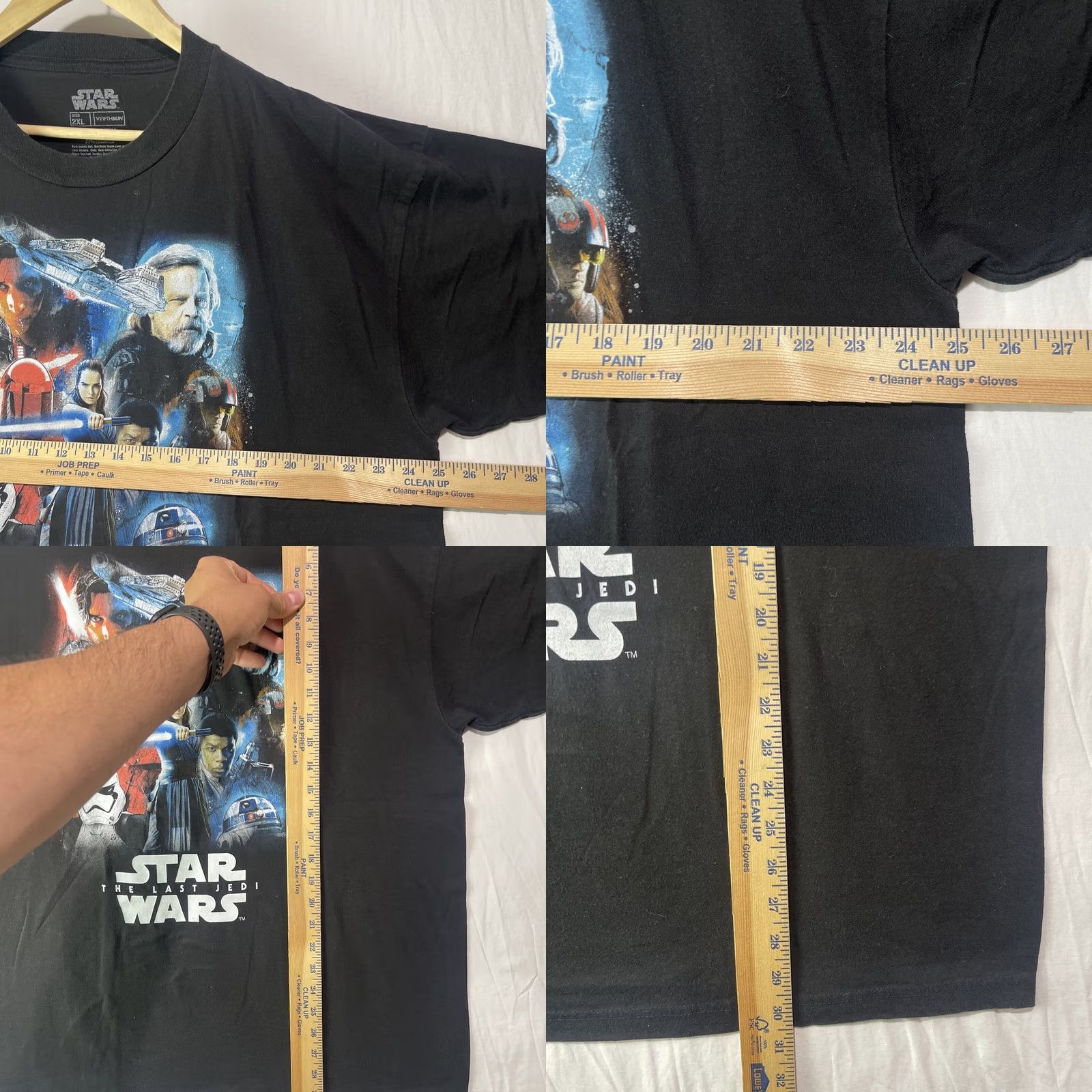 Vintage VINTAGE Star Wars Shirt Mens 2XL XXL Fifthsun The Last Jedi Short Sleeve Black Movie Size US XXL / EU 58 / 5 - 8 Thumbnail