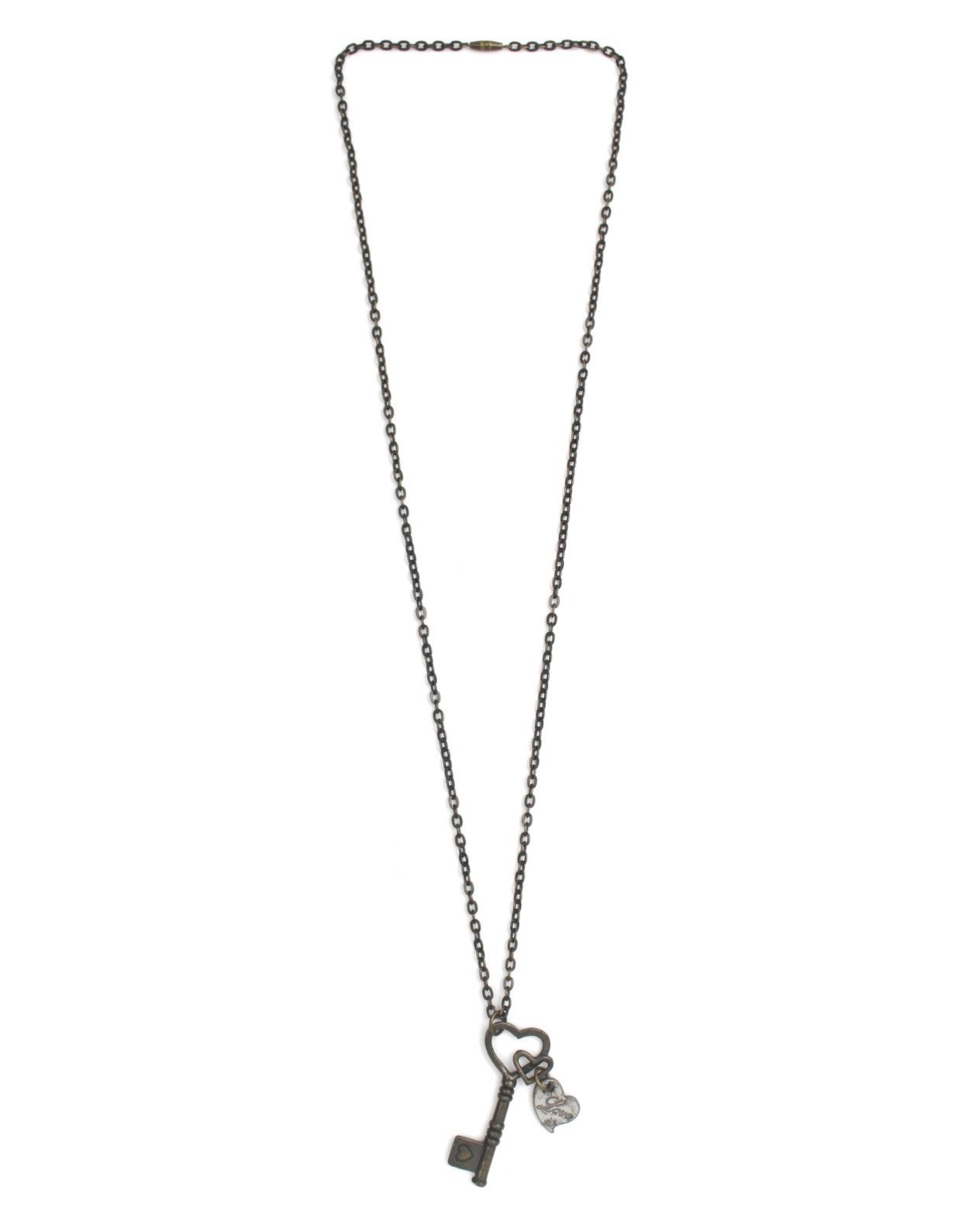 Japanese Brand 2000S JAPANESE MADE ROMANTIC "LOVE IS..." HEART KEY NECKLACE Size ONE SIZE - 2 Thumbnail