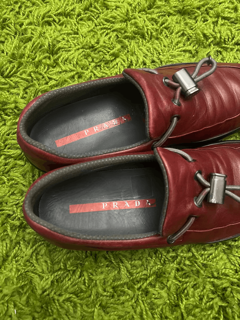 Prada SS1999 Slip On Drawstring Sports Sneakers Size US 7 / IT 37 - 3 Thumbnail