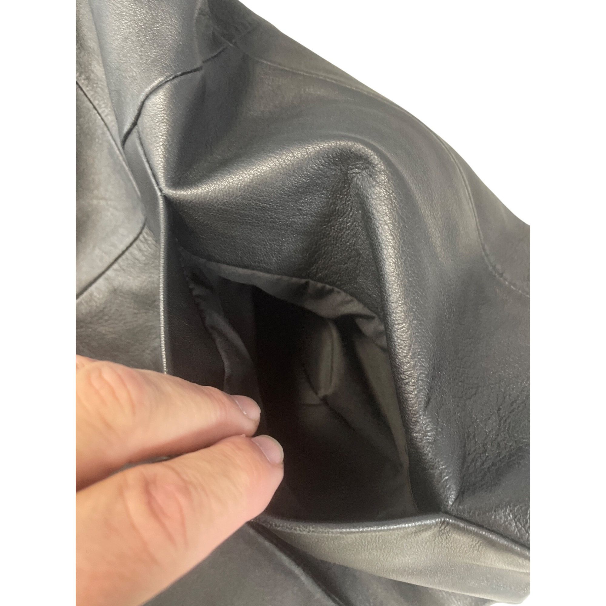 Wilsons Leather Wilsons Leather Pelle Studio Womens Black Leather Blazer Jac Size M / US 6-8 / IT 42-44 - 7 Thumbnail
