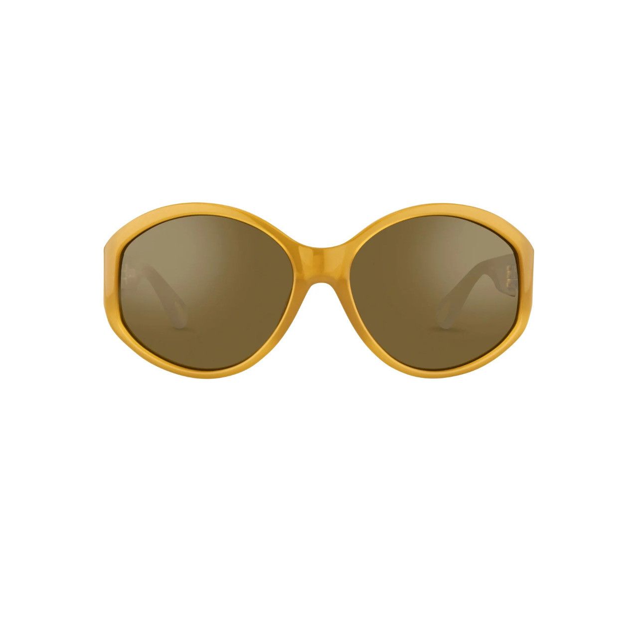 Ann Demeulemeester Ann Demeulemeester Sunglasses Oversized Honey and Green Size ONE SIZE - 2 Thumbnail