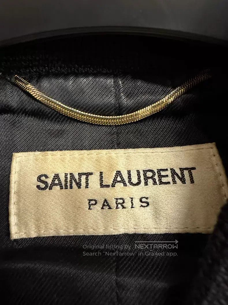 Saint Laurent Paris Saint Laurent Paris Crocodile Pattern Embossed Leather Jac Size XS / US 0-2 / IT 36-38 - 2 Thumbnail