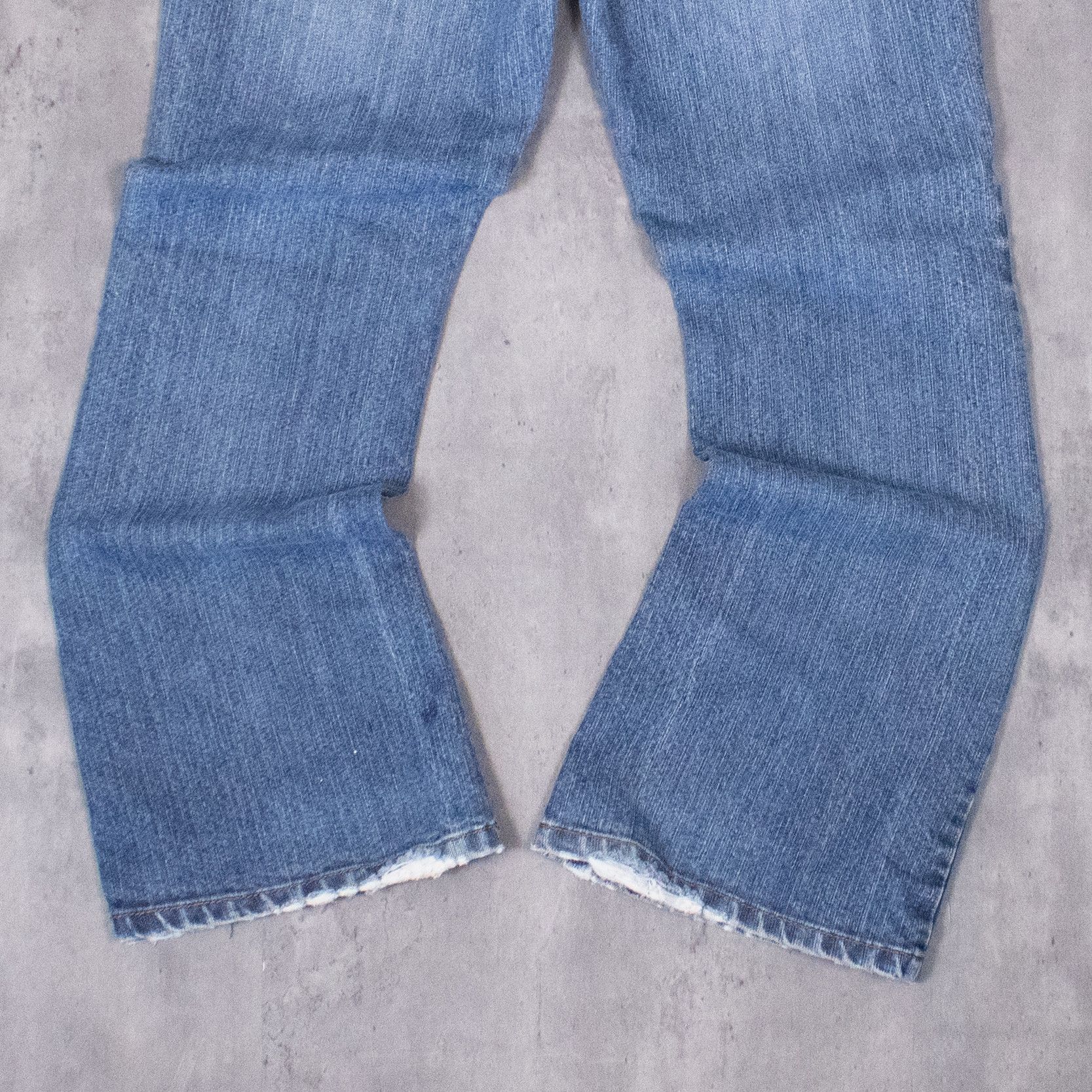 Japanese Brand VTG Y2K 2000's MIdwash Denim Jean's Flair Bootcut Pant's Size US 32 / EU 48 - 10 Thumbnail
