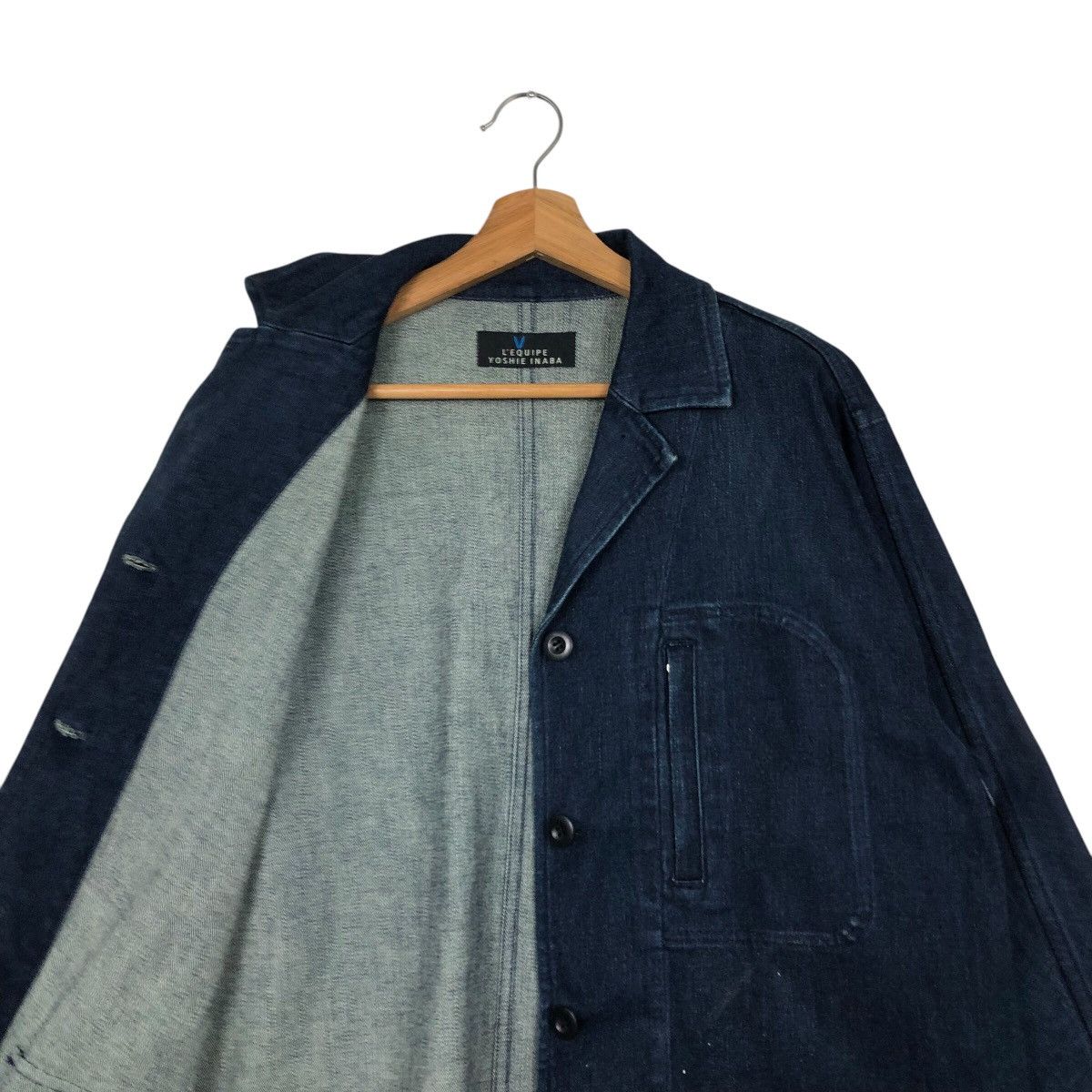 Japanese Brand 📌Vintage Hickory Chore Jacket Denim Yoshie Inaba Japan Size US M / EU 48-50 / 2 - 13 Thumbnail