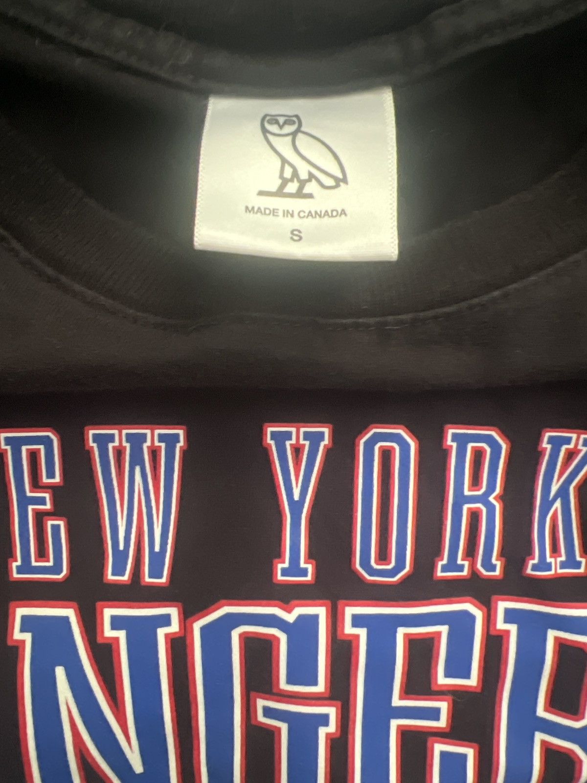 NHL × October's Very Own OVO New York Rangers T Shirt Size US S / EU 44-46 / 1 - 3 Thumbnail
