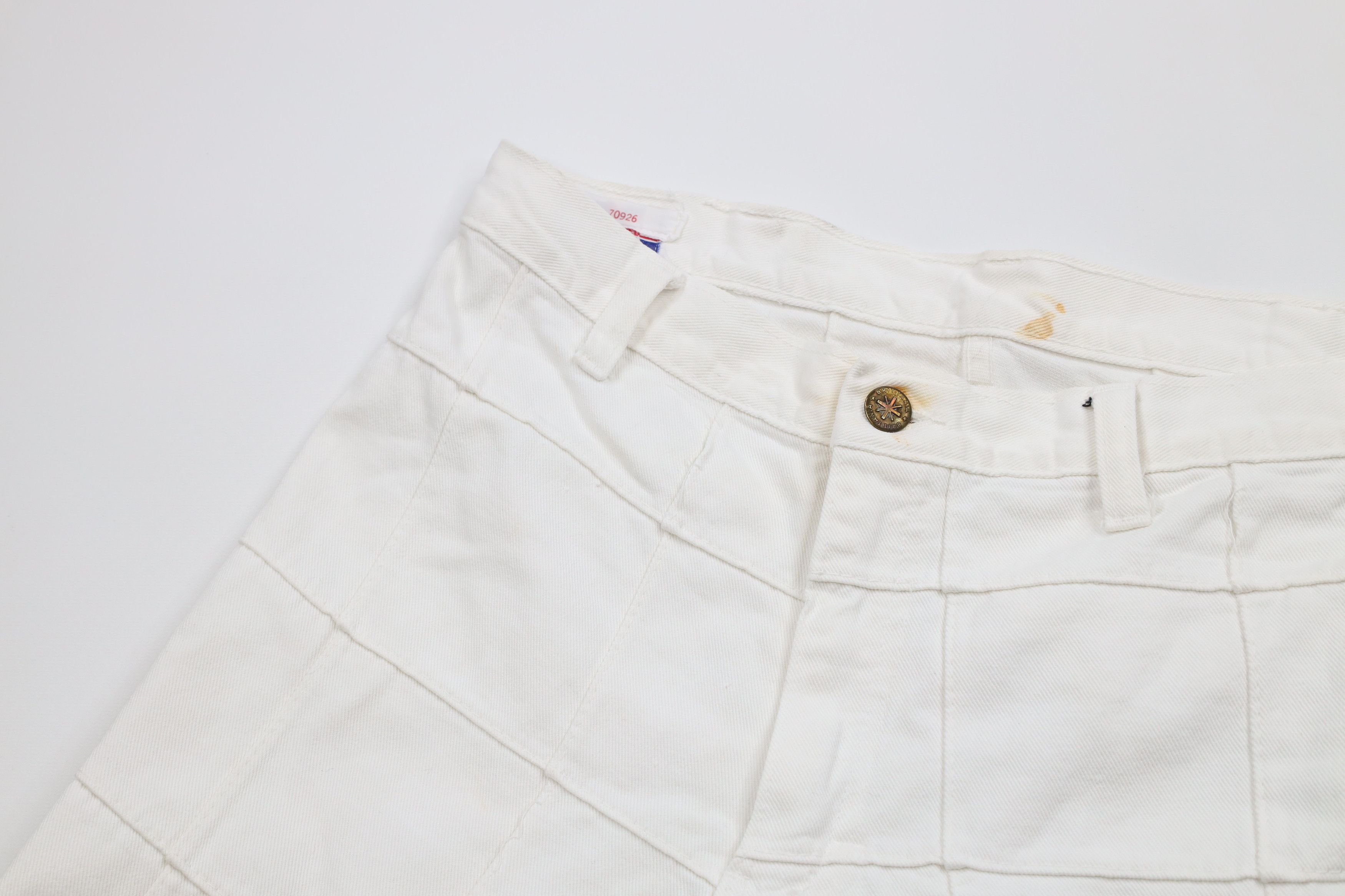 Vintage Vintage 70s Streetwear Patchwork Bell Bottoms Jeans White Size US 30 / EU 46 - 7 Thumbnail