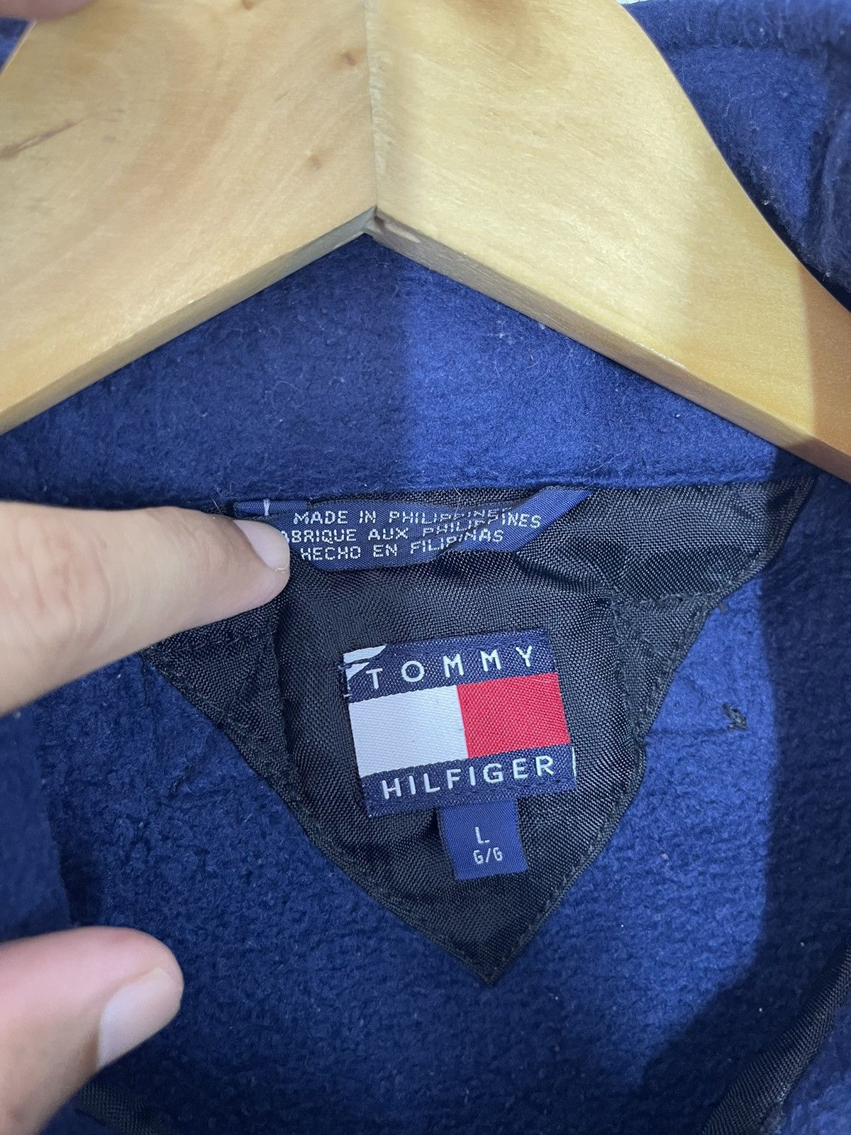 Tommy Hilfiger Vintage Tommy Hilfiger Anorak Fleece Jacket Size US M / EU 48-50 / 2 - 4 Thumbnail
