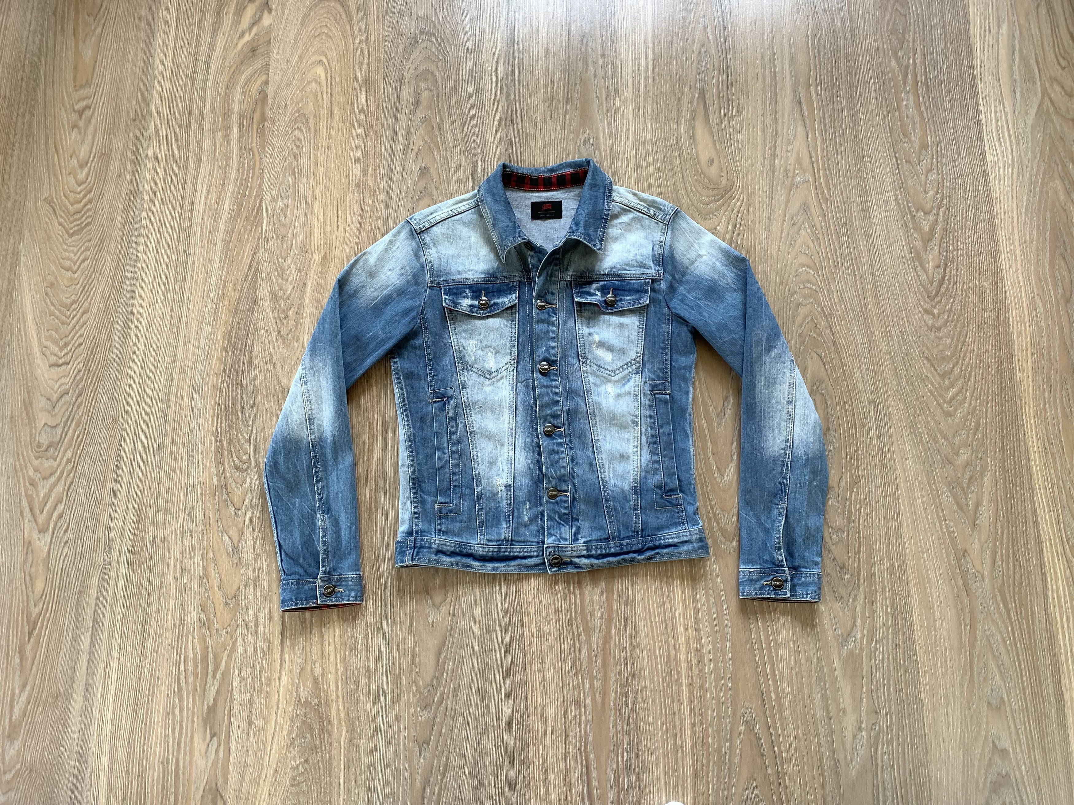 Sixth June Paris × Vintage Sixth June Printed Americam Flag Denim Jacket Size US S / EU 44-46 / 1 - 9 Thumbnail
