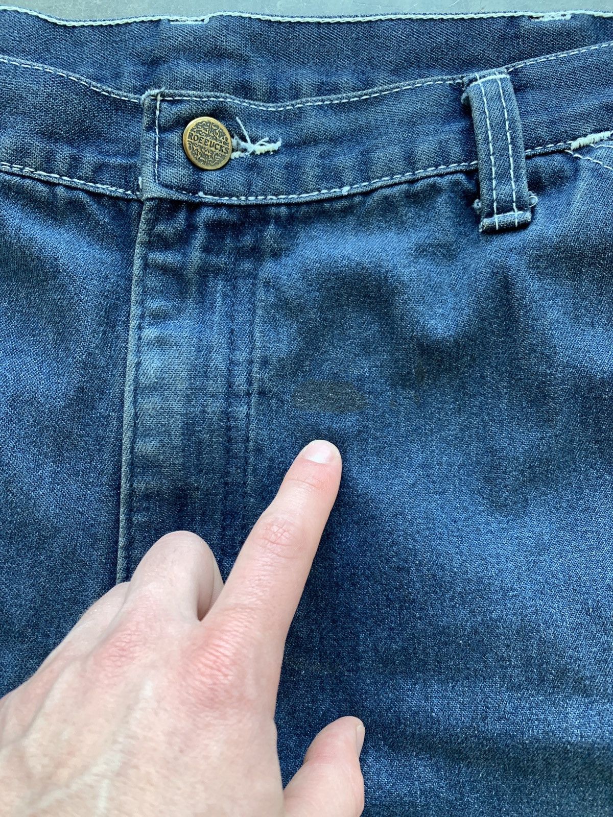 Carhartt × Dickies × Vintage Crazy Vintage 90s Roebucks Baggy Carpenter Jeans Size US 38 / EU 54 - 8 Thumbnail