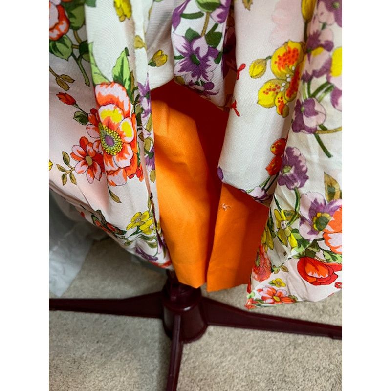 Vintage Vintage maxi dress floral flower power boho orange purple Size S / US 4 / IT 40 - 7 Thumbnail