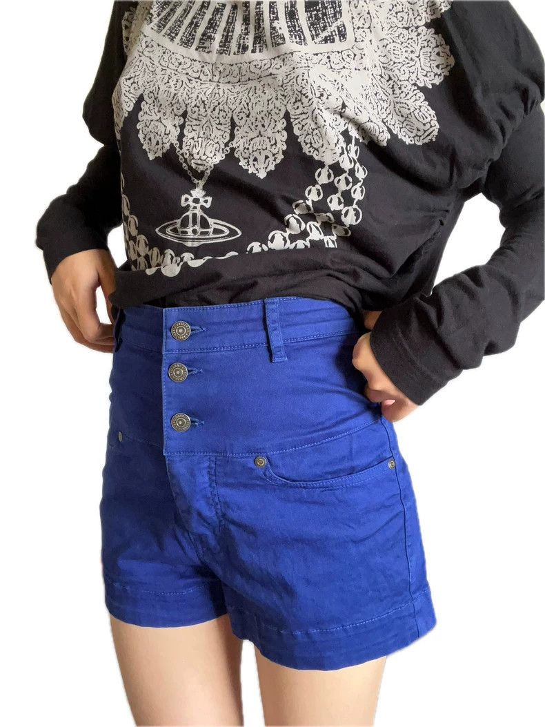 Vivienne Westwood Vivienne Westwood Y2k blue high waist jeans Size 37" - 3 Thumbnail