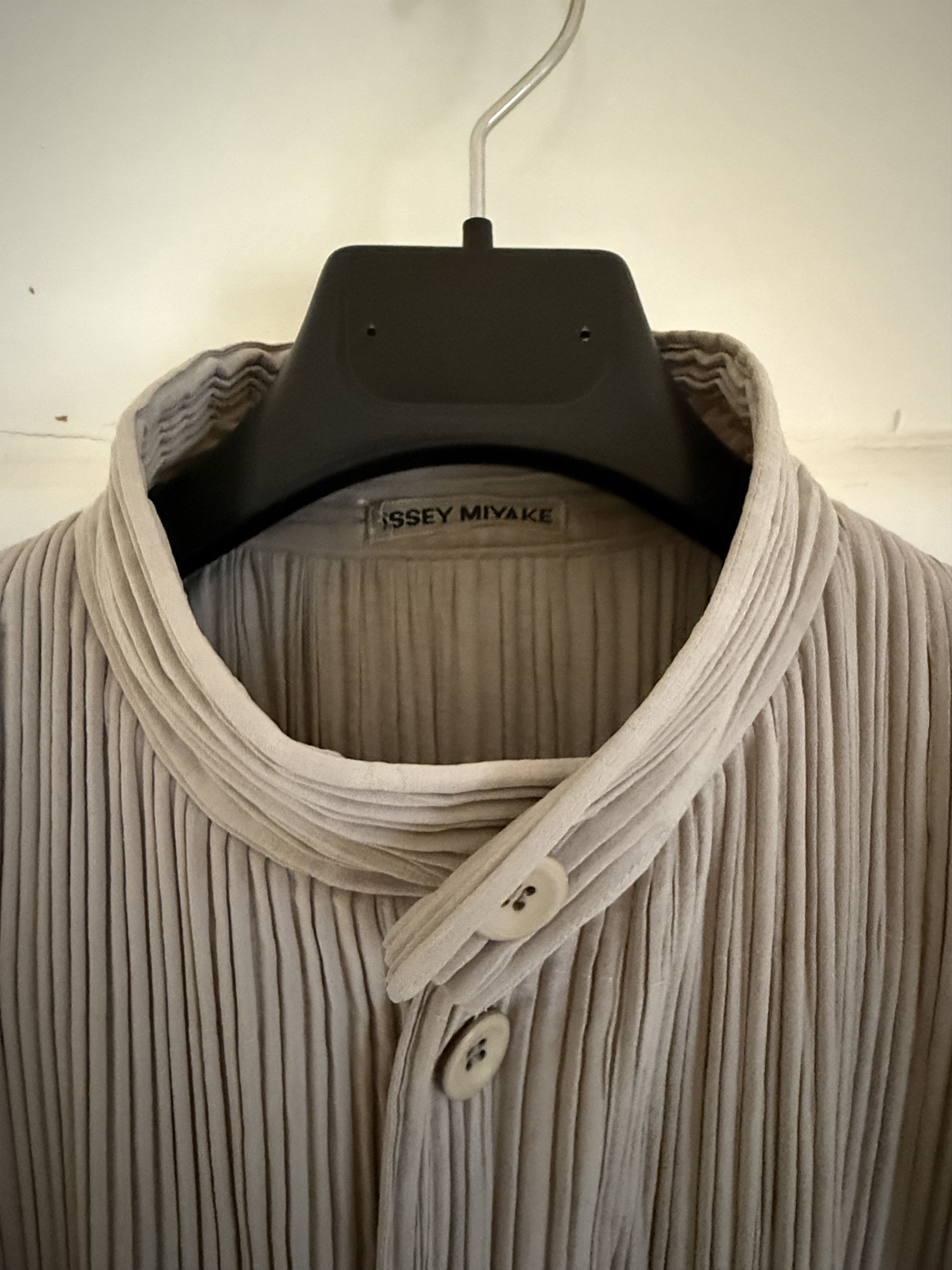 Issey Miyake Issey Miyake Taupe Grey Pleated Three Pocket Jacket Size US L / EU 52-54 / 3 - 2 Thumbnail
