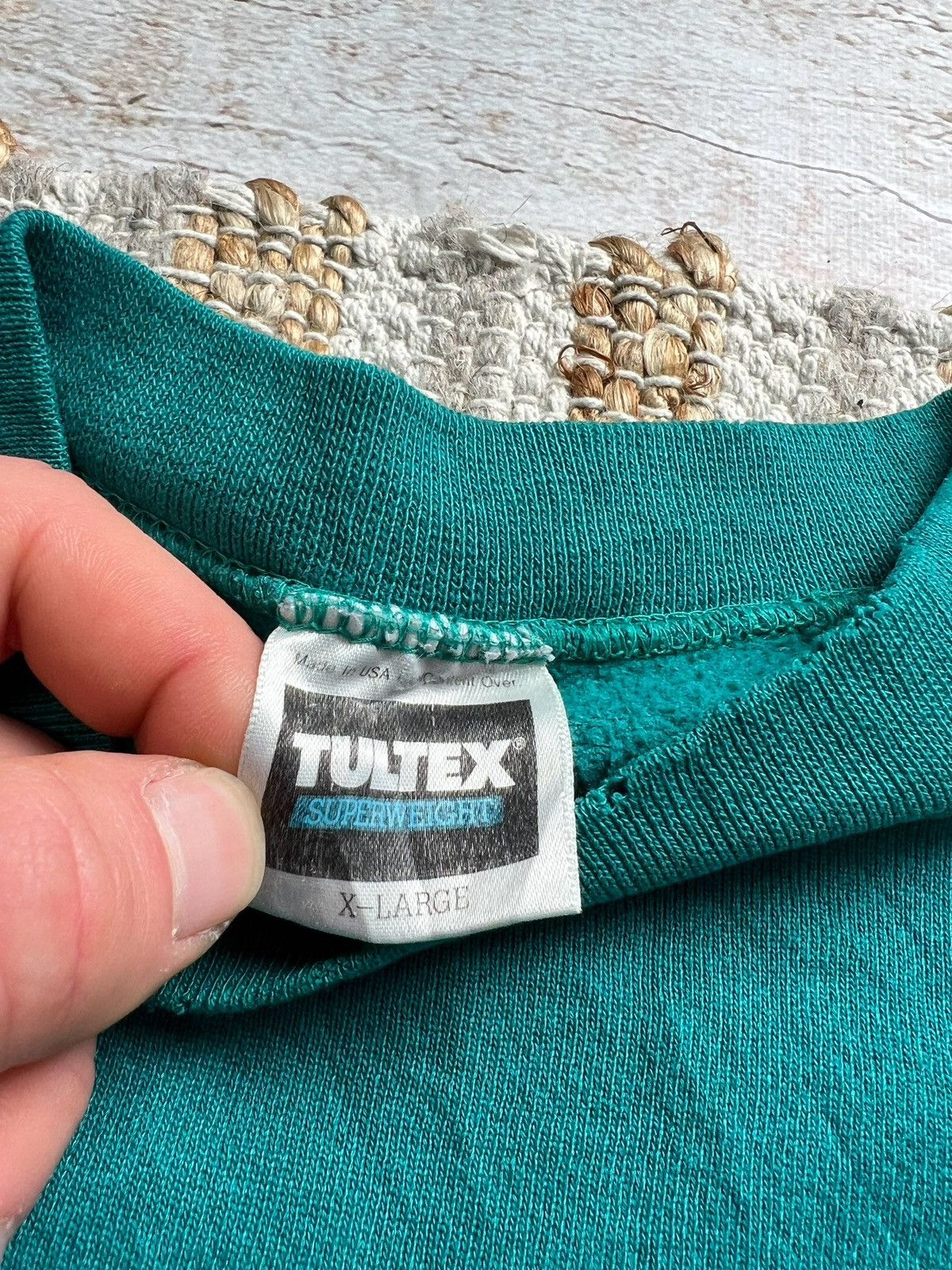 Tultex Tultex vintage trashed sweatshirt Size US XL / EU 56 / 4 - 5 Thumbnail