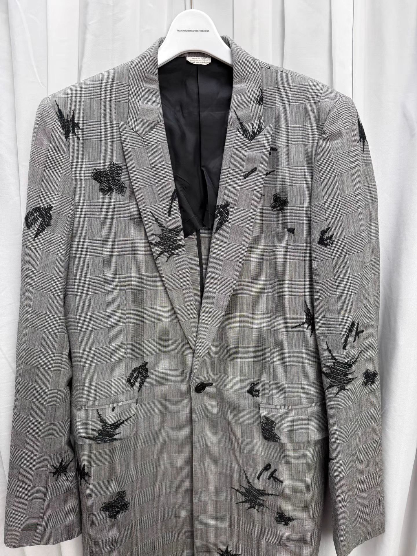 Comme des Garcons Homme Plus Comme des Garçons Homme Plus Embroidered Graffiti Coat K20 Size US M / EU 48-50 / 2 - 2 Thumbnail