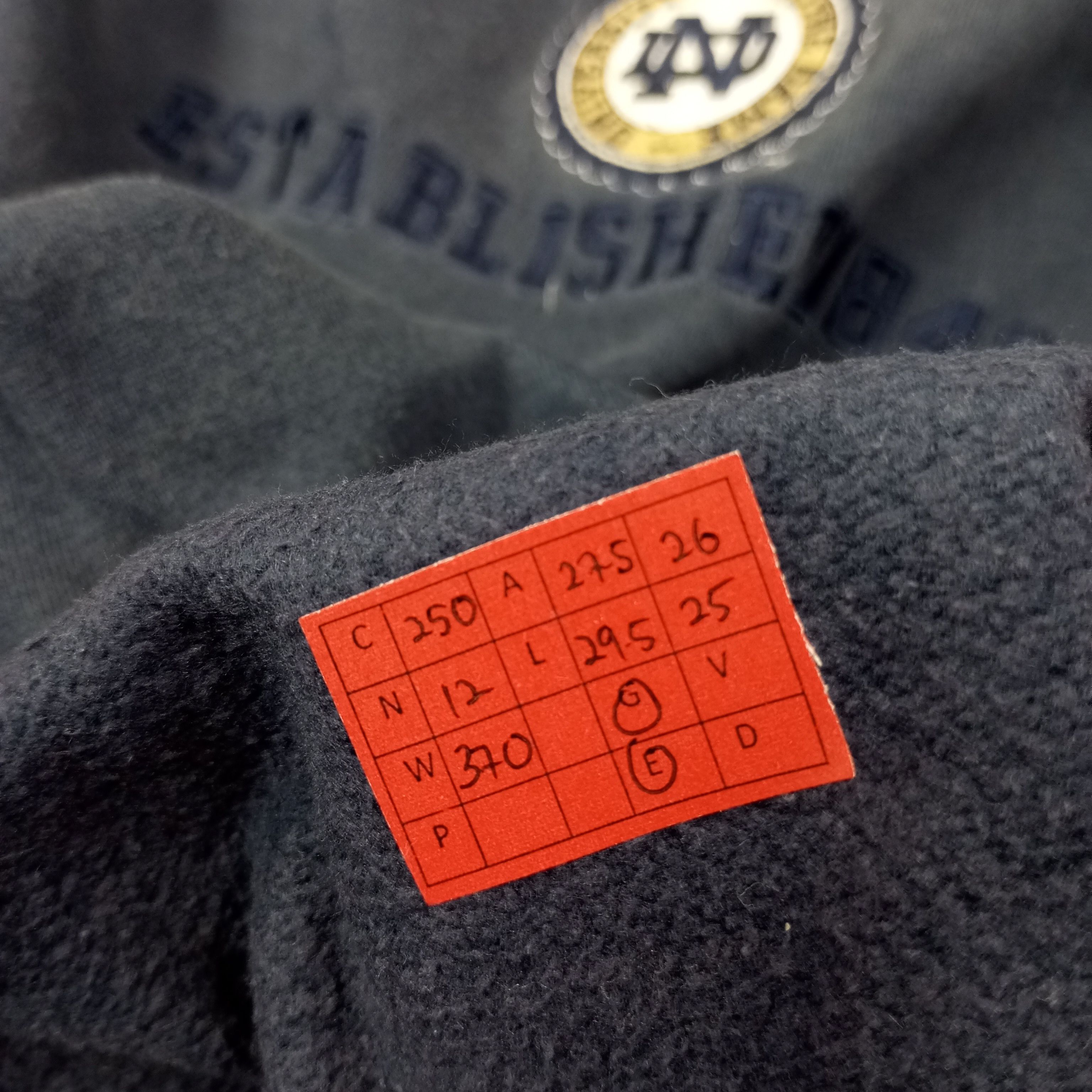 Vintage University Of Notre Dame x Lee Sweatshirt c250n12 Size US XXL / EU 58 / 5 - 10 Thumbnail