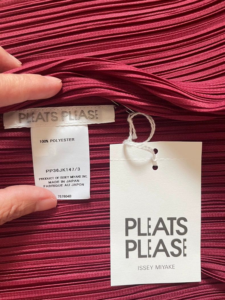 Other Issey Miyake size:3 Wine red horizontal striped vest Size M / US 6-8 / IT 42-44 - 2 Thumbnail