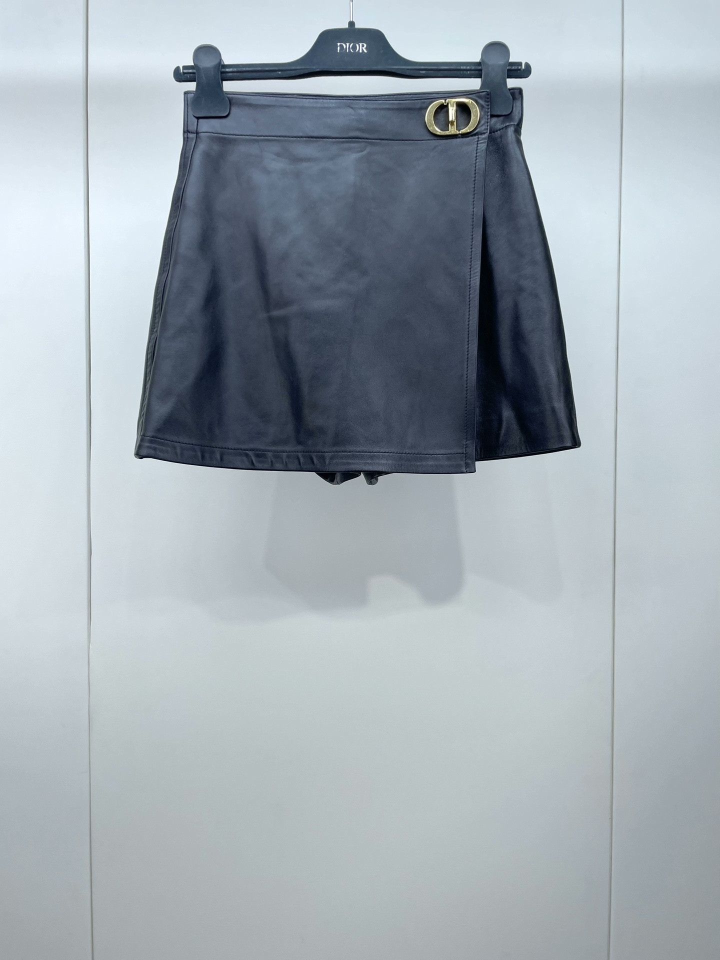 Dior Dior CD Metal Buckle Lambskin Skort Size 34" / US 12 / IT 48 - 1 Thumbnail