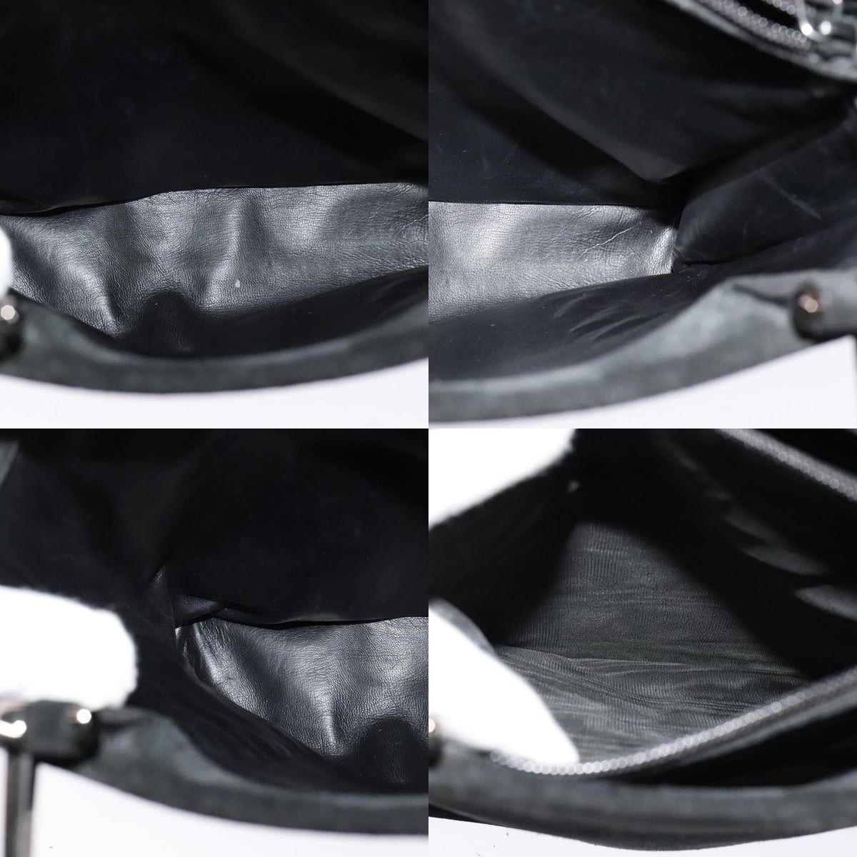 Gucci GUCCI Hand Bag Suede Black Silver 002 002 Size ONE SIZE - 12 Thumbnail
