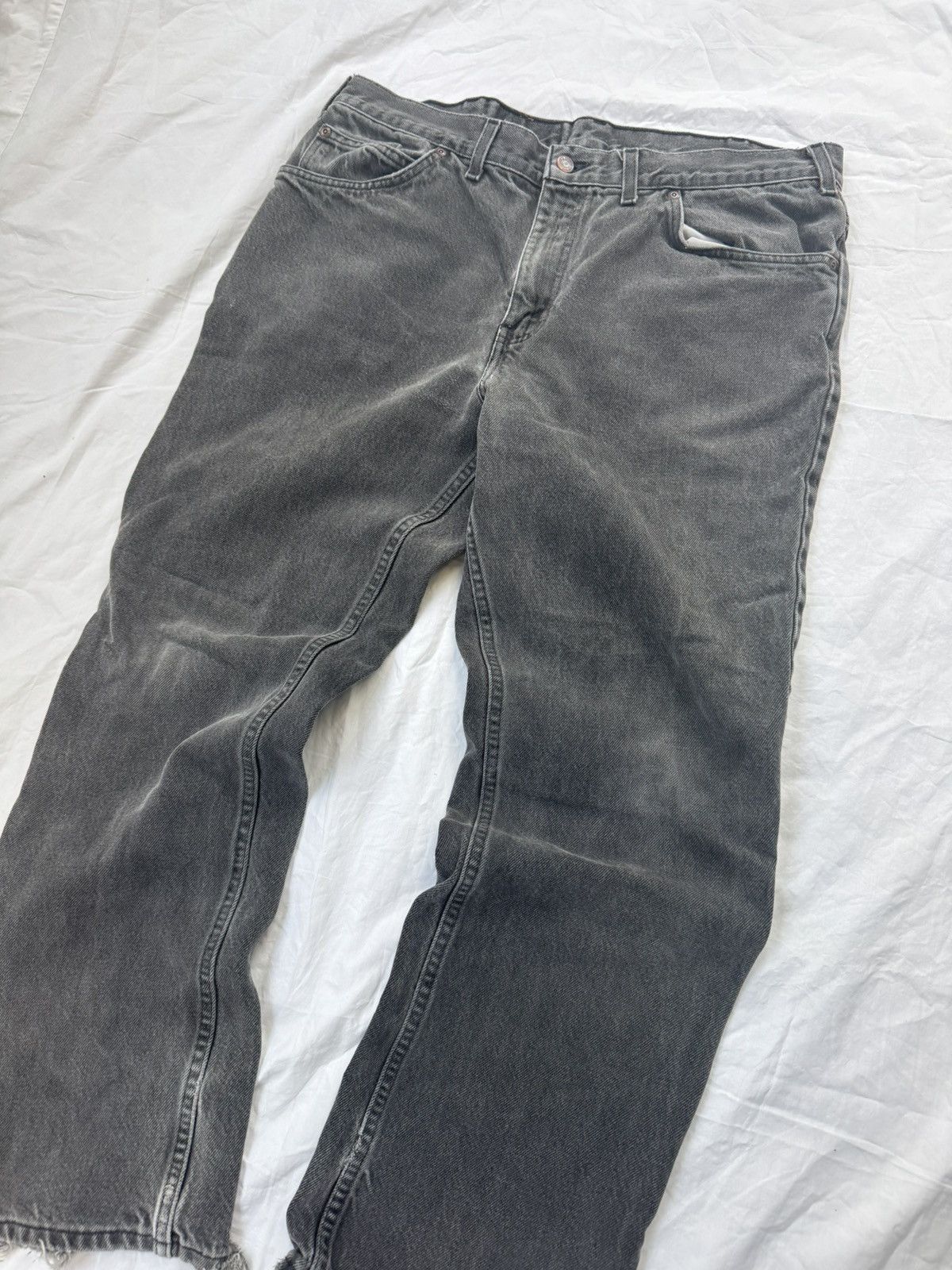 Levi's Vintage 90s Faded Black GWG Denim Jeans Opium Size US 38 / EU 54 - 2 Thumbnail