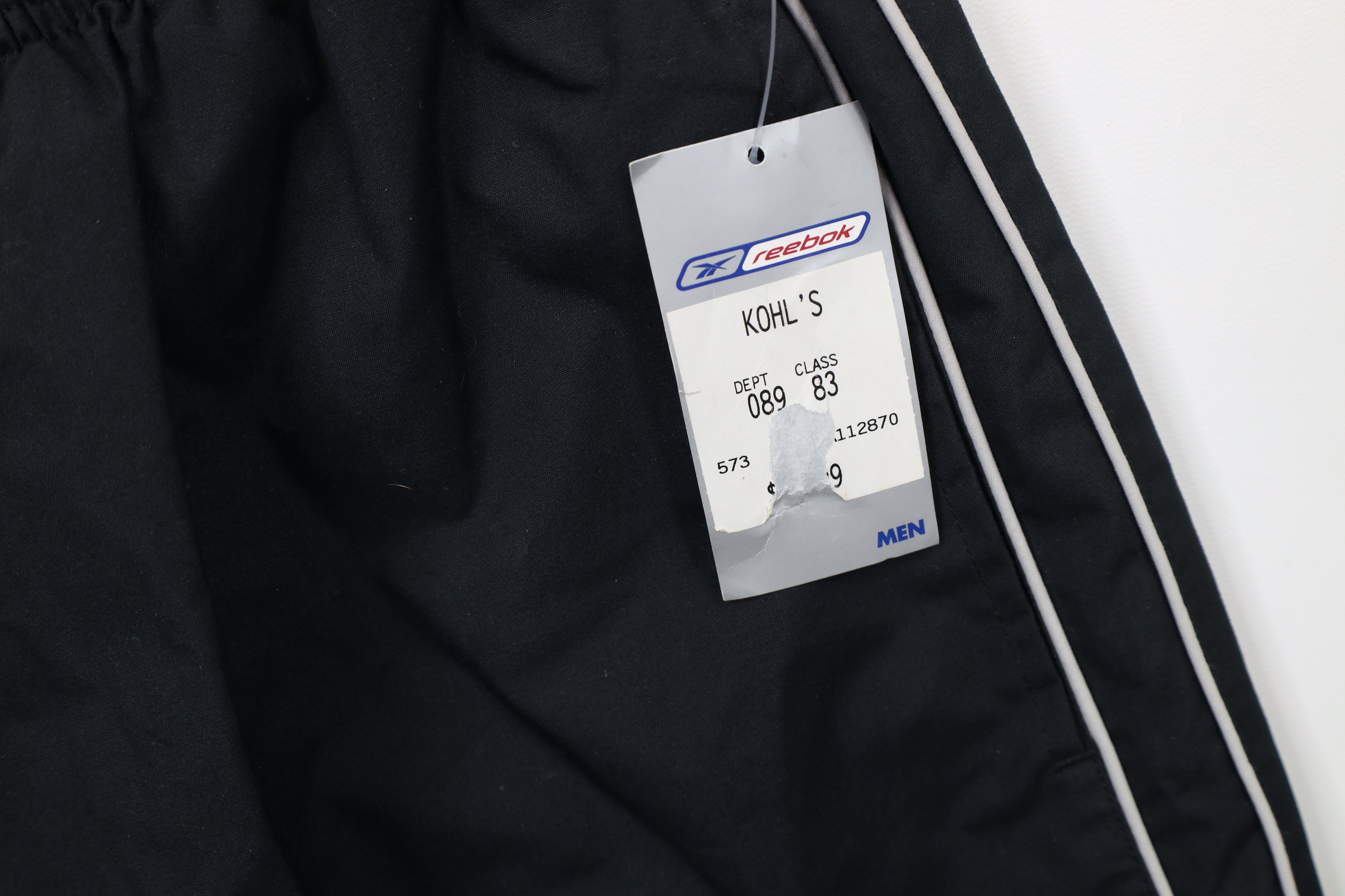 Reebok × Vintage Deadstock Vintage Y2K 2000 Reebok Wide Leg Cargo Pants Black Size US 38 / EU 54 - 7 Thumbnail