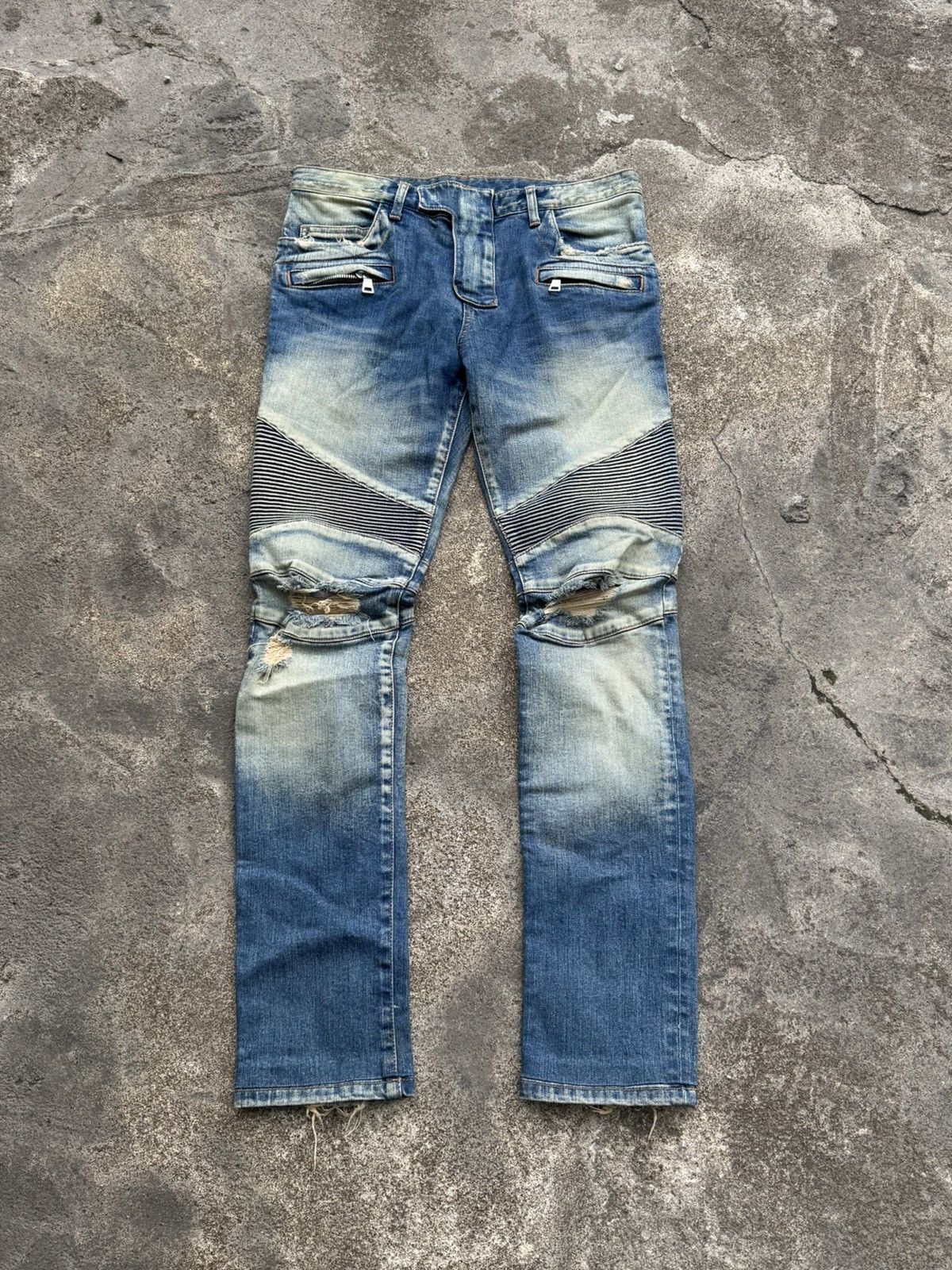 Balmain Balmain Decarnin Biker Denim Size US 32 / EU 48 - 1 Thumbnail