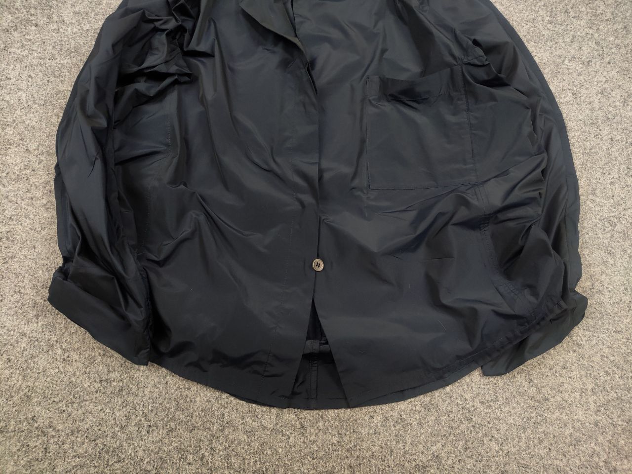 Vintage Peter O. Mahler Designer Asymmetrical Navy Jacket Minimalist Size L / US 10 / IT 46 - 5 Thumbnail