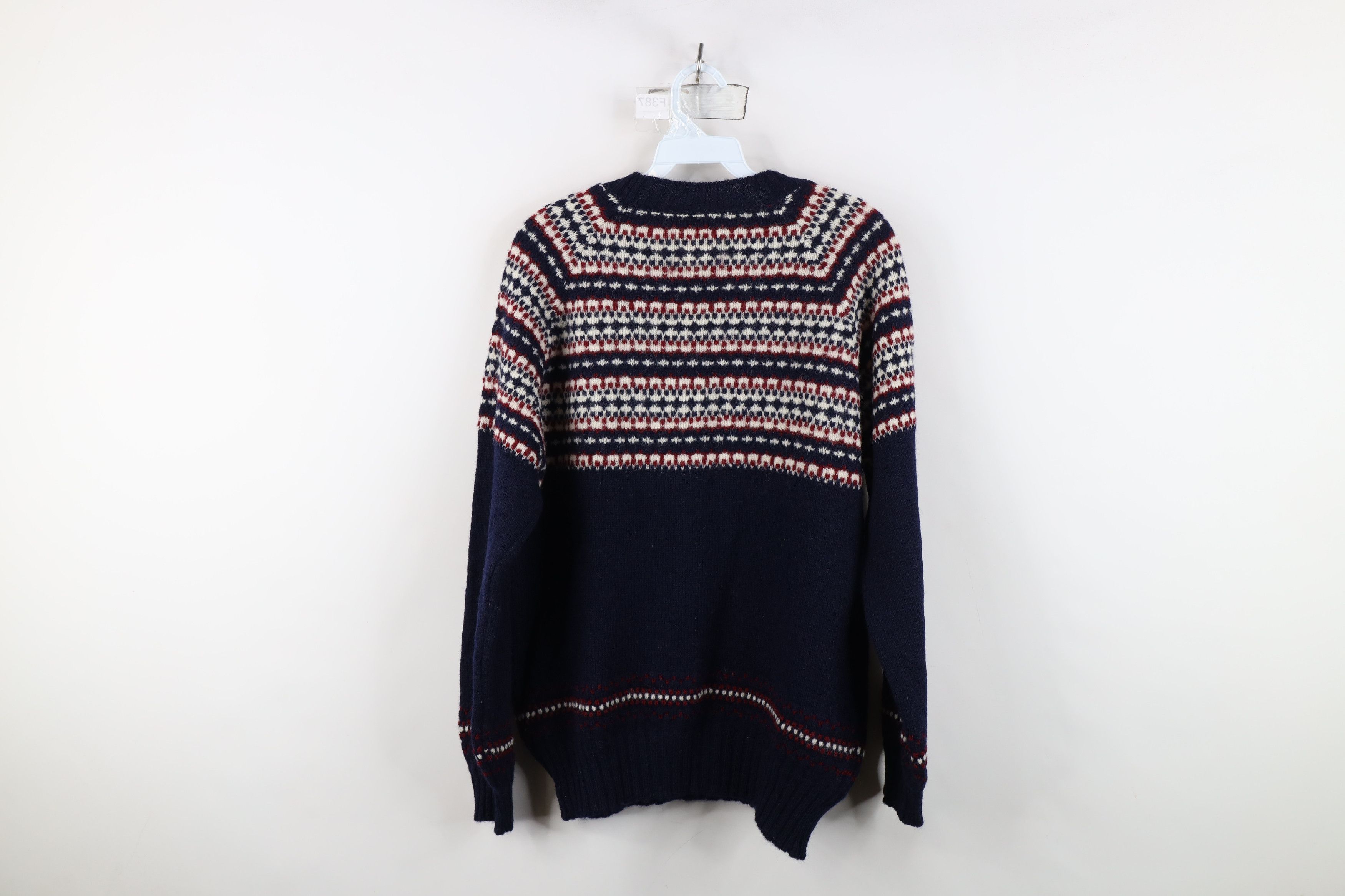 Pendleton Vintage 70s Pendleton Wool Fair Isle Knit Sweater USA Size L / US 10 / IT 46 - 7 Thumbnail