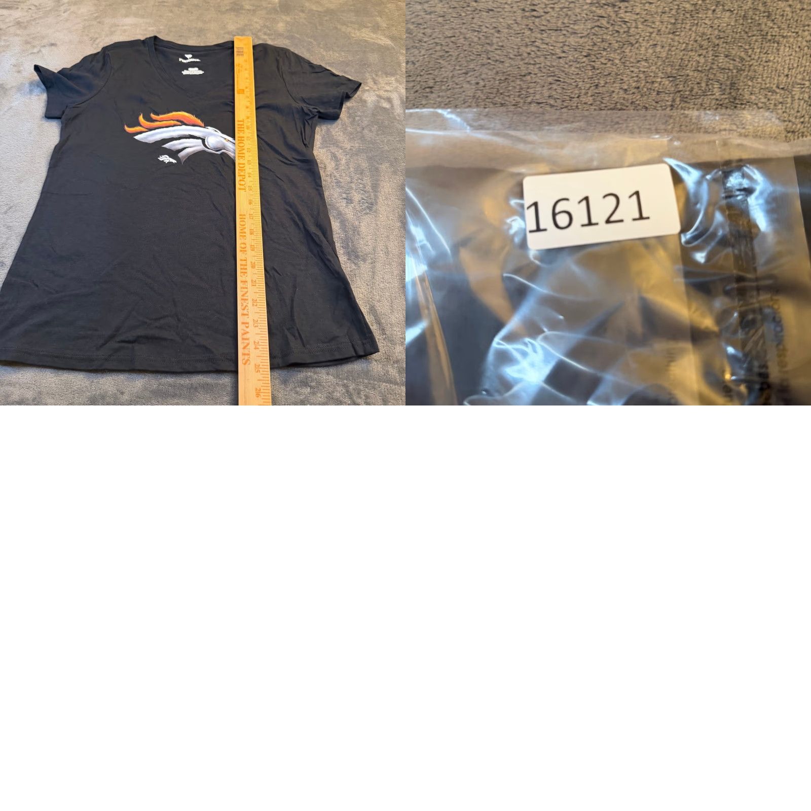 Vintage Fanatics Denver Broncos V-Neck T-Shirt Black NFL Football Womens Small Size S / US 4 / IT 40 - 8 Thumbnail
