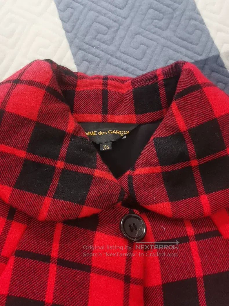 Comme des Garcons Comme Des Garcons Pure Wool Plaid Cotton Jacket with Peter Size XS / US 0-2 / IT 36-38 - 7 Thumbnail