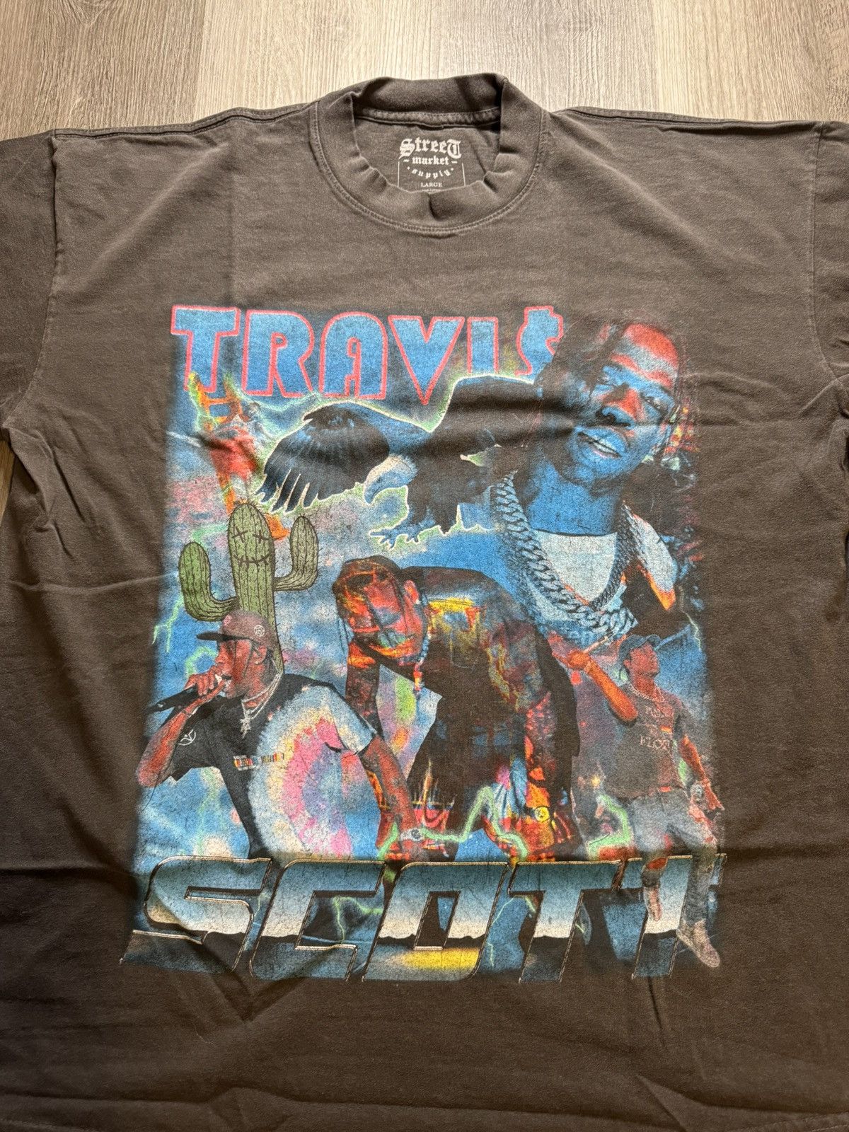 Market Travis Scott Bootleg Tee Size US L / EU 52-54 / 3 - 2 Thumbnail