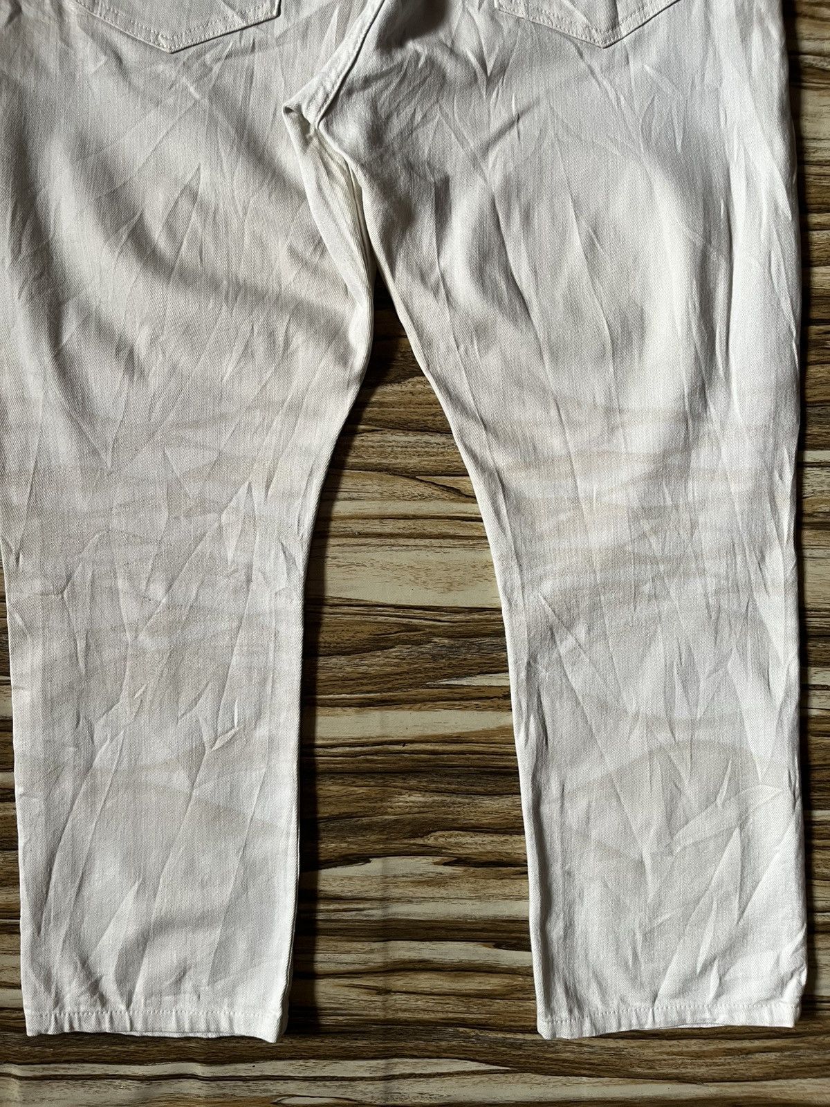 Japanese Brand Y2K Luster Clawmark White Jeans Dior Inspired Size US 34 / EU 50 - 6 Thumbnail
