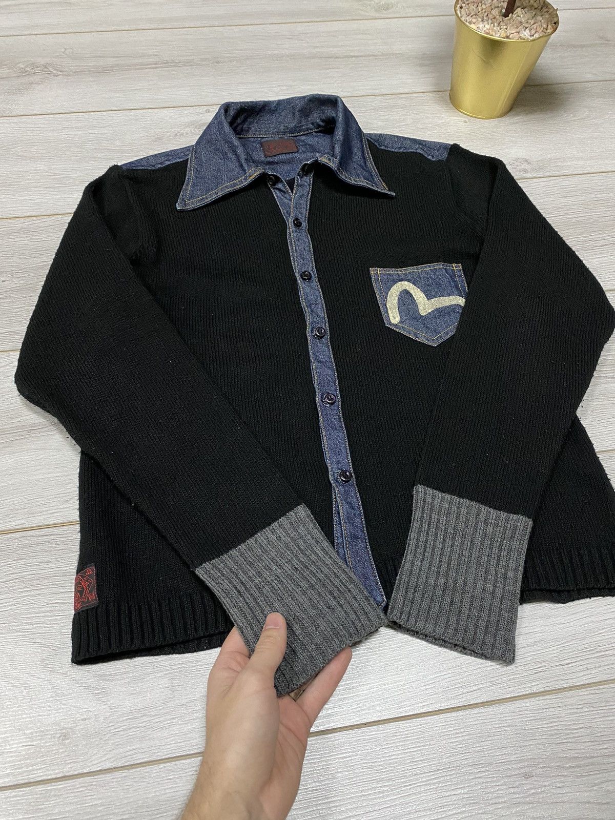 Evisu Evisu wool denim RARE seagull shirt buttons pocket Size US M / EU 48-50 / 2 - 11 Thumbnail