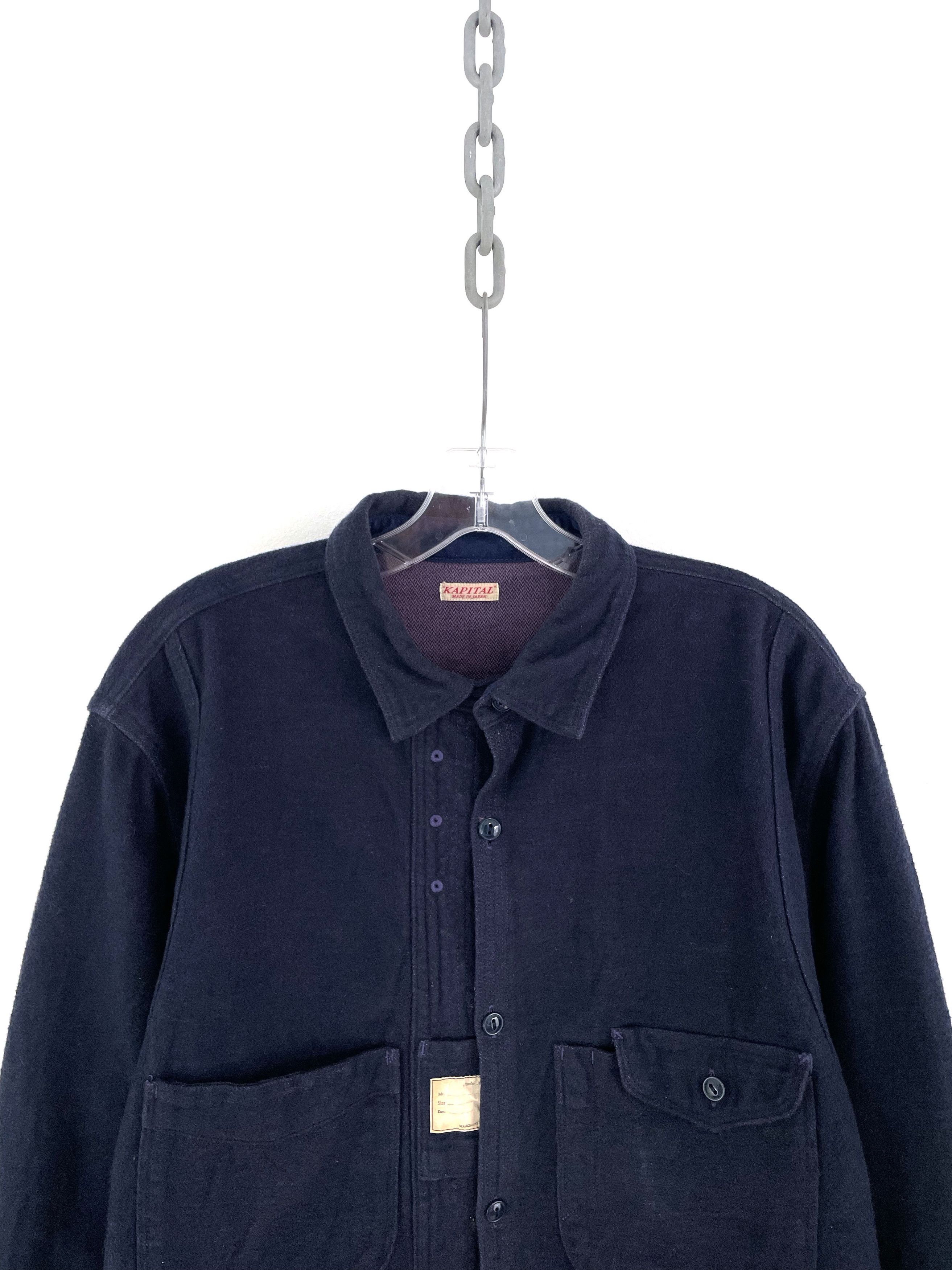Kapital Fleece Cargo Shirt Size US XL / EU 56 / 4 - 4 Thumbnail