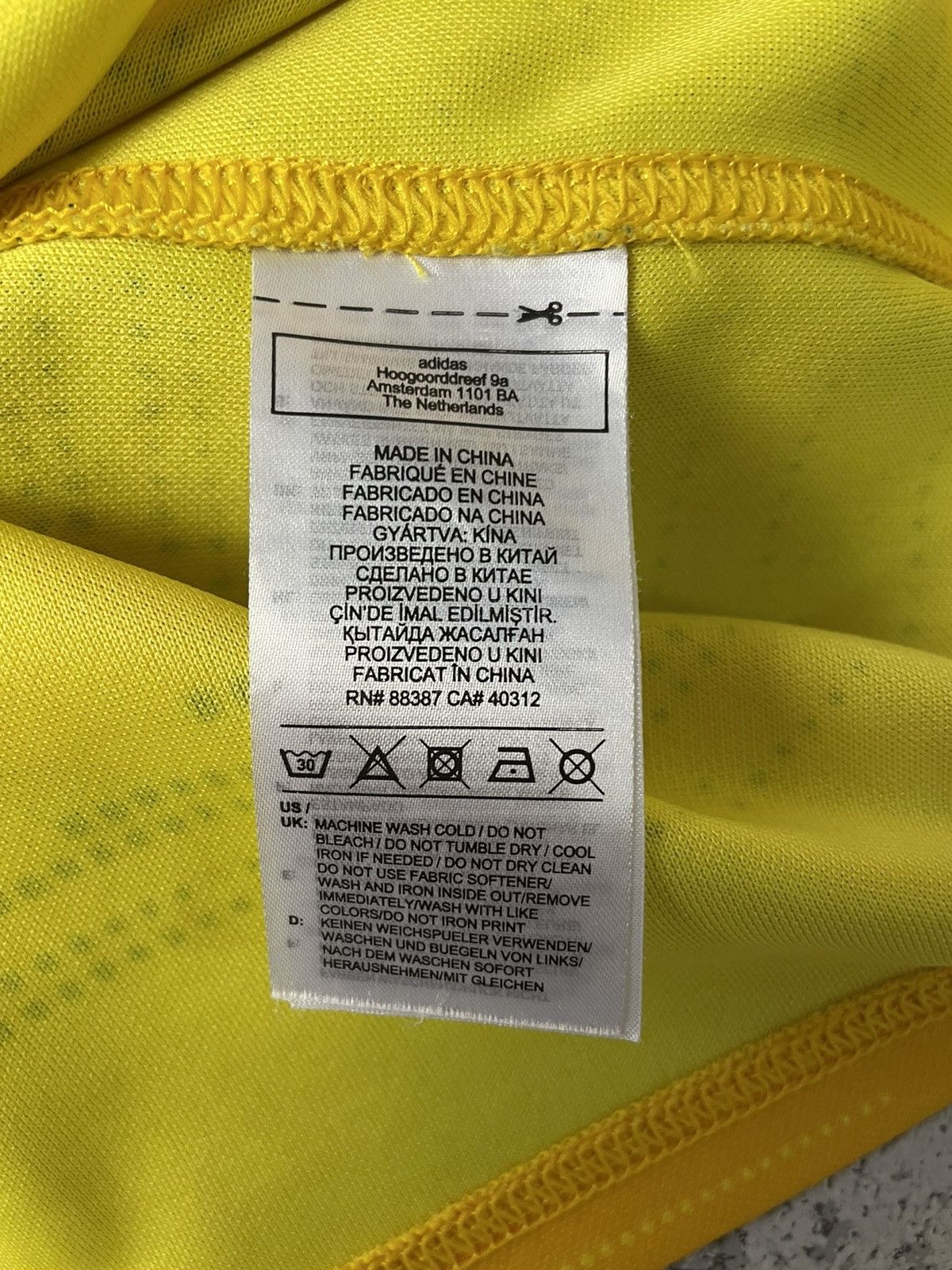 Adidas Wellington Hurricane Jersey Rugby Shirt 2020 Adidas Yellow M Size US M / EU 48-50 / 2 - 7 Thumbnail