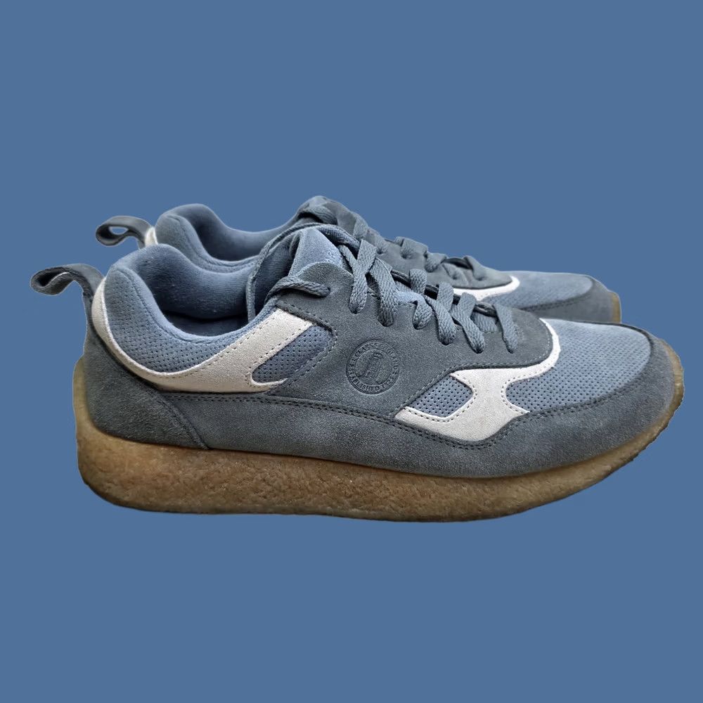 Clarks Clarks Originals X Ronnie Fieg 8th Street Lockhill Blue Gray Sneaker Suede 11 Mens Blue Street 90s Featured Size US 10 / EU 43 - 1 Thumbnail