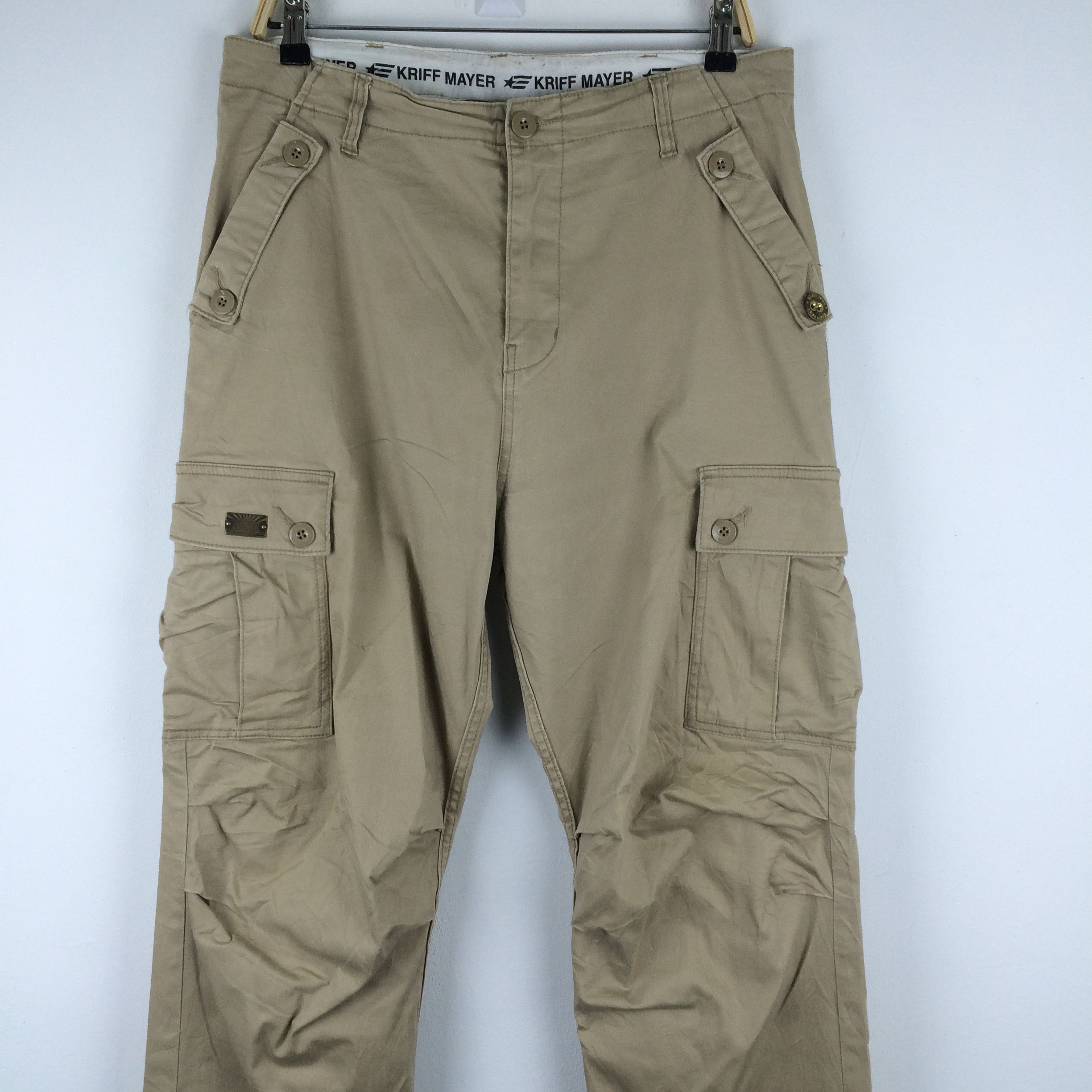 Japanese Brand X137 JAPAN KRIFF MAYER CARGO TACTICAL MILITARY STYLE PANTS Size US 36 / EU 52 - 3 Thumbnail