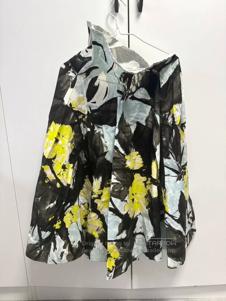 Dries Van Noten Dries Van Noten Oil painting texture printed skirt Size 26" / US 2 / IT 38 - 1 Thumbnail
