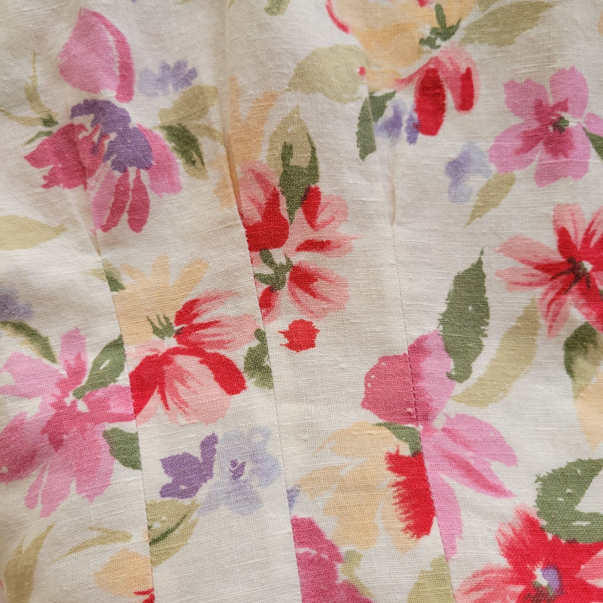 MAGGY LONDON Vintage Floral Maggy London Wiggle Dress 8 Linen Blend Cospl Size M / US 6-8 / IT 42-44 - 7 Thumbnail