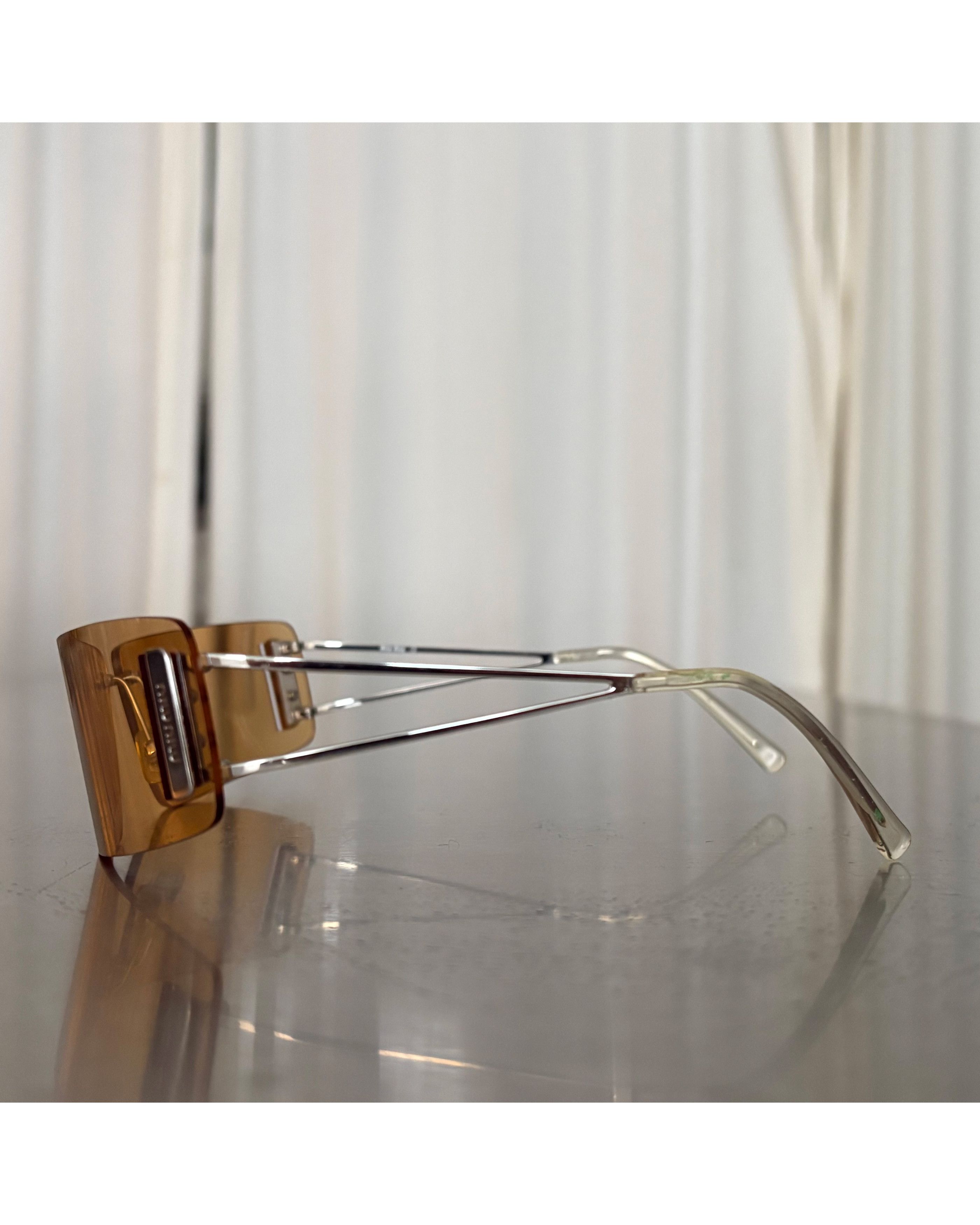 Miu Miu MIU MIU shield wraparound glasses Size ONE SIZE - 5 Thumbnail
