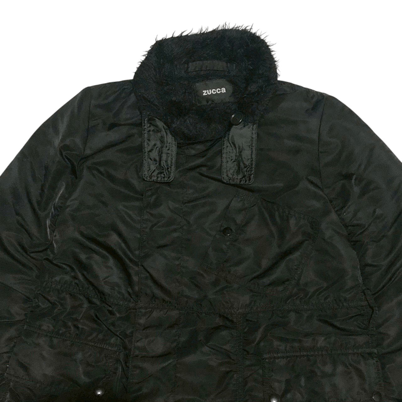 Zucca ZUCCA by Issey Miyake Faux Fur Lined Parka Jacket Size US S / EU 44-46 / 1 - 2 Thumbnail