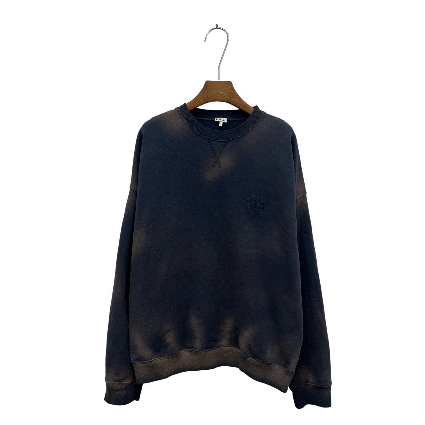 Loewe Loewe Embroidered Distressed Sweatshirt Size US S / EU 44-46 / 1 - 1 Thumbnail